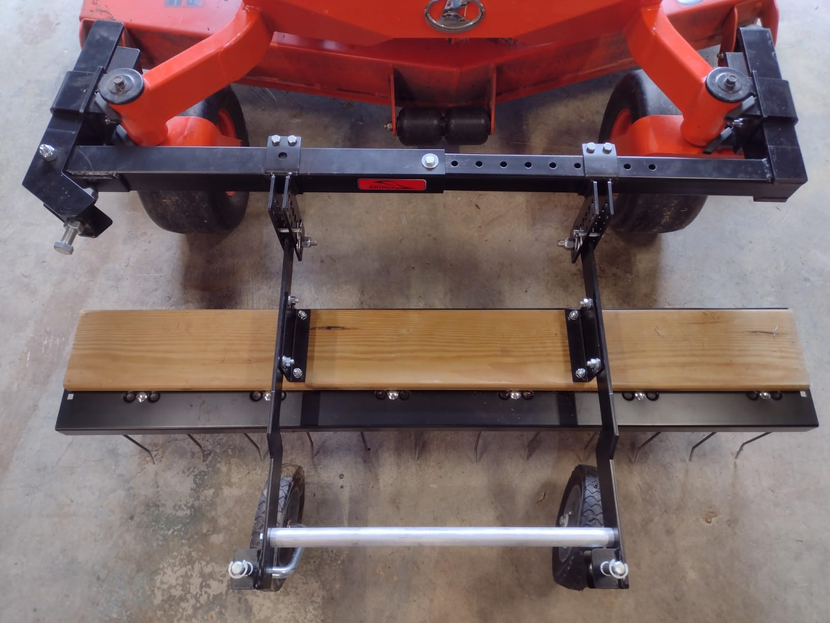 Brinly DTZ-48B1H-A ZTR Front-Mount Dethatcher for Zero Turn Lawn Mowers, 48
