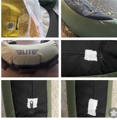 Elite Sports Bulgarian Canvas Bag, Fitness Canvas MMA Gym Cross Workout Training Sandbag 17, 25, 33, 45 lbs (UNFILLED) customer photo 1