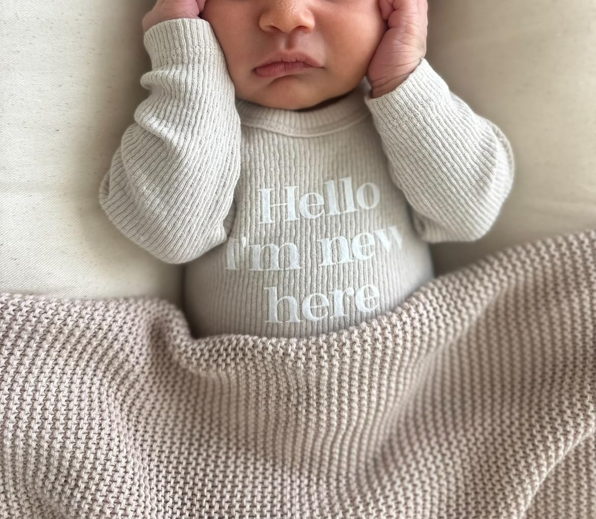 Luxury Organic Cotton Baby Quilt Blanket (Pointelle - Dove Grey) customer photo 1