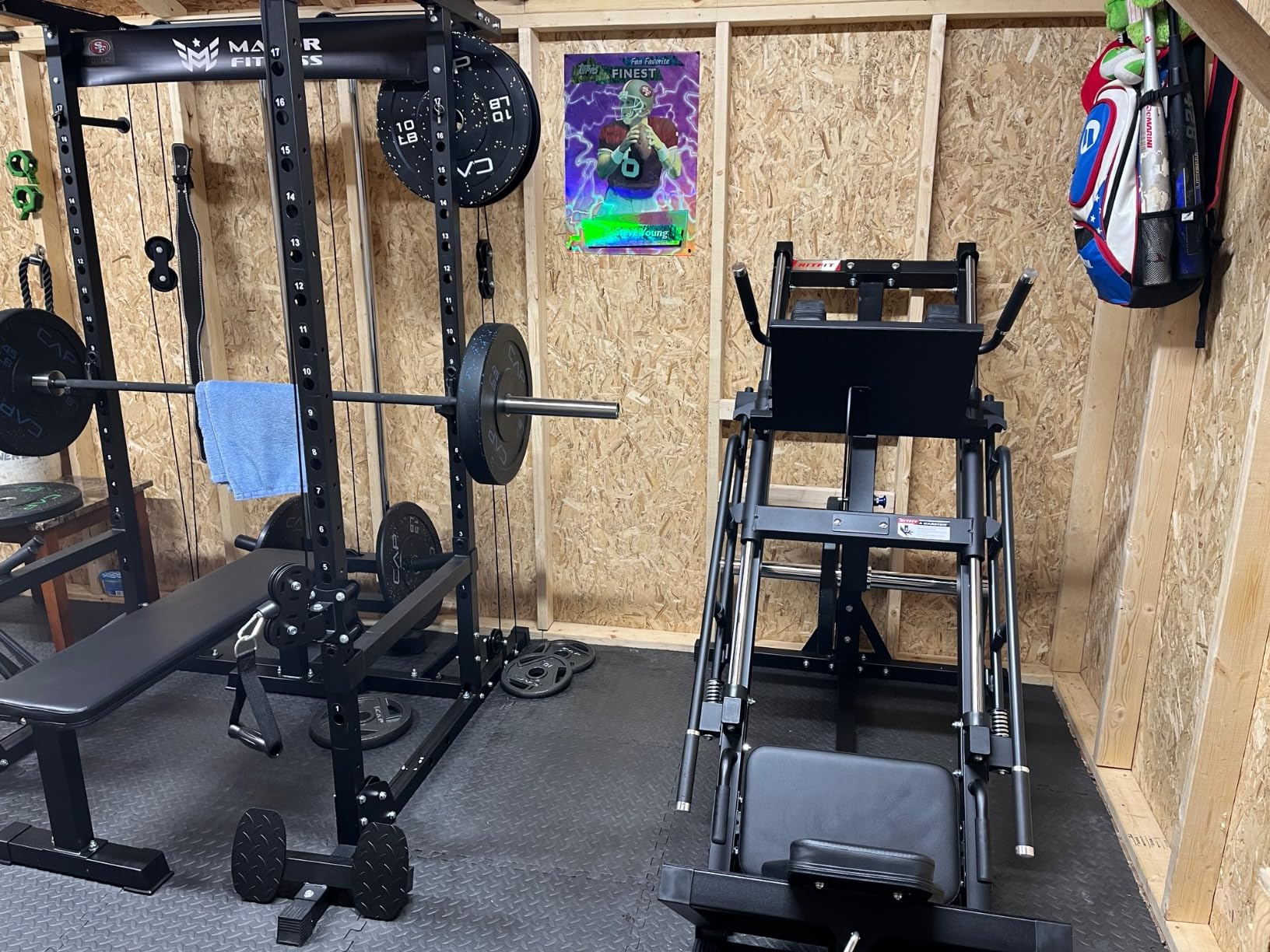 RitFit Leg Press Hack Squat Machine with Linear Bearing, 1200LB Capacity | Alloy Steel Frame with 5+3 Adjustable Angles, Diamond Footplate, Weight Storage and 1200LB Capacity for Home Gym customer photo 1