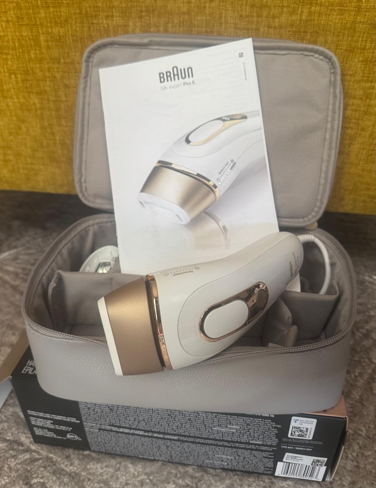Braun Smart IPL, Skin i Expert Pro 7, VOGUE's Best Hair Removal Device, IPL Hair Removal for Women and Men, Permanent Laser Hair Reduction At-Home, World's 1st Smart App, 3 Heads, IPL7243 customer photo 1