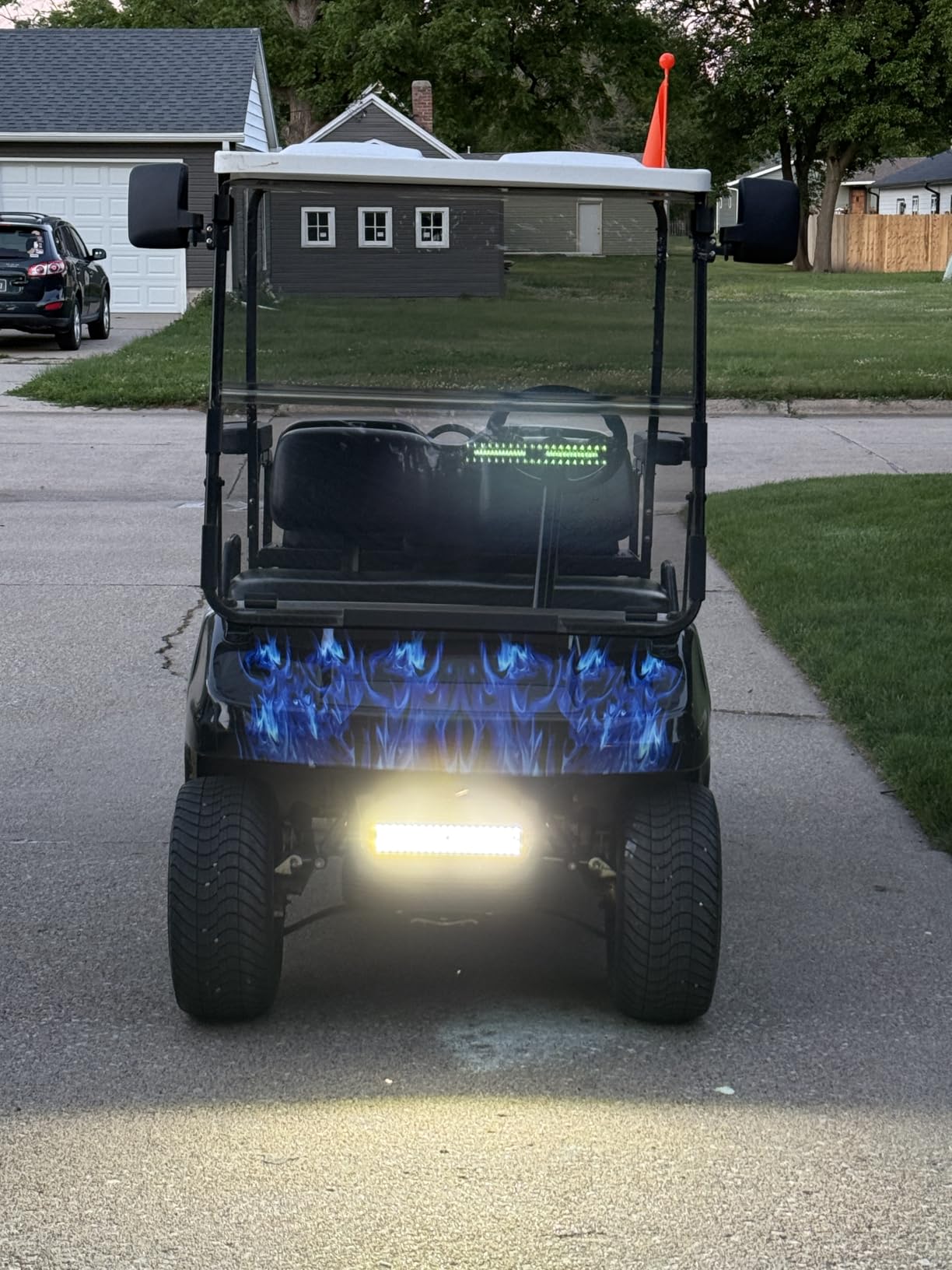 NAOEVO 12 Inch LED Light Bar, 300W 30000LM LED Offroad/Driving/Fog Lights with Wiring Harness Kit, Spot Flood Work Lights for Truck UTV ATV Golf Cart Boat, 1 Pc (White) customer photo 1