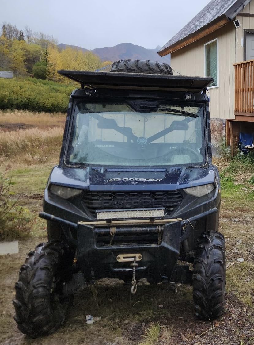 NAOEVO 12Inch LED Light Bar and 2PCS 4Inch LED Pod Lights, 420W 42000LM LED Fog/Driving/Off Road Lights Bar, Spot Flood Combo LED Light Bar with Wiring Harness Kit-3 Lead for Truck ATV Boat customer photo 2