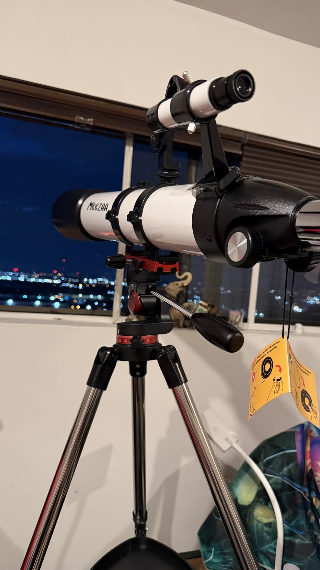 MEEZAA Telescope for Adults High Powered, 90mm Aperture 800mm Refractor | Professional Telescopes, for Astronomy Beginners Stargazing, Fully Multi-Coated, AZ Mount Tripod, Phone Adapter & Carry Bag customer photo 2