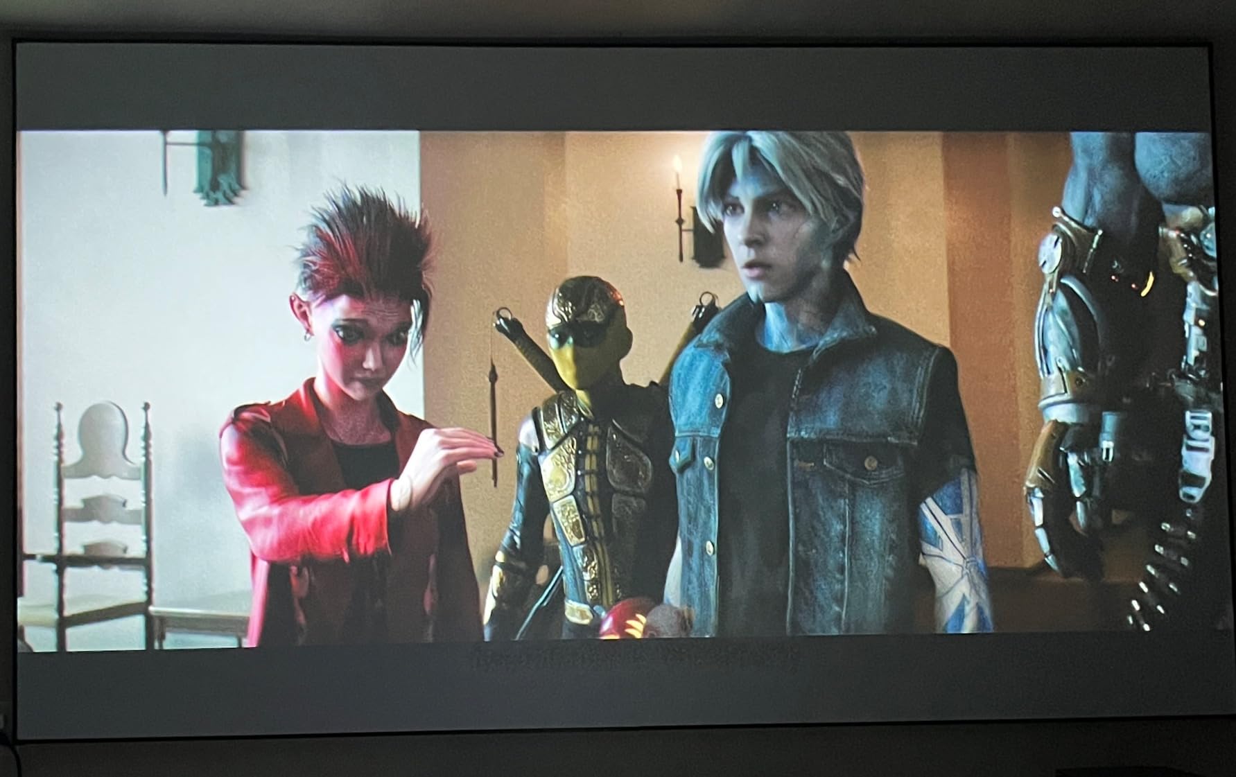 AWOL VISION 120-inch Projector Screen Fixed Frame, 1.3 dB Peak Gain, The Perfect Combo with LTV-2500, 80% Picture Quality Improved, 4K / 8K Ultra HD, Active 3D Wall Mount Projector Screen, MW-120 customer photo 2
