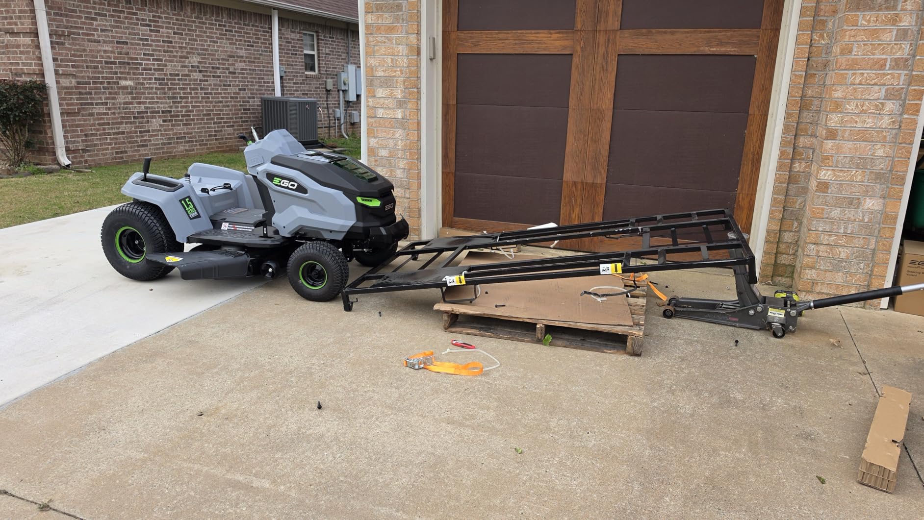 EGO Power+ Electric Riding Lawn Mower, 42