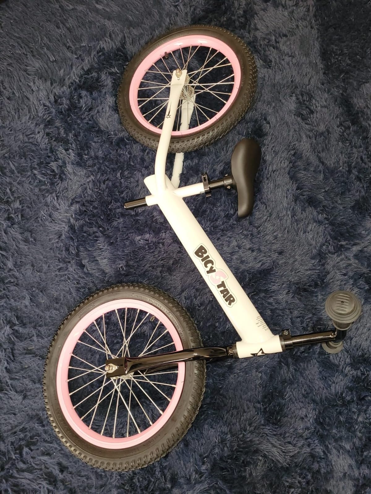 bicystar 16 Inch Balance Bike for Kids 5-8 with Air Tires | Lightweight Frame, Smooth Air Tires, Adjustable Fit, Outdoor Riding, Footrests, Easy Assembly, No Pedals customer photo 2