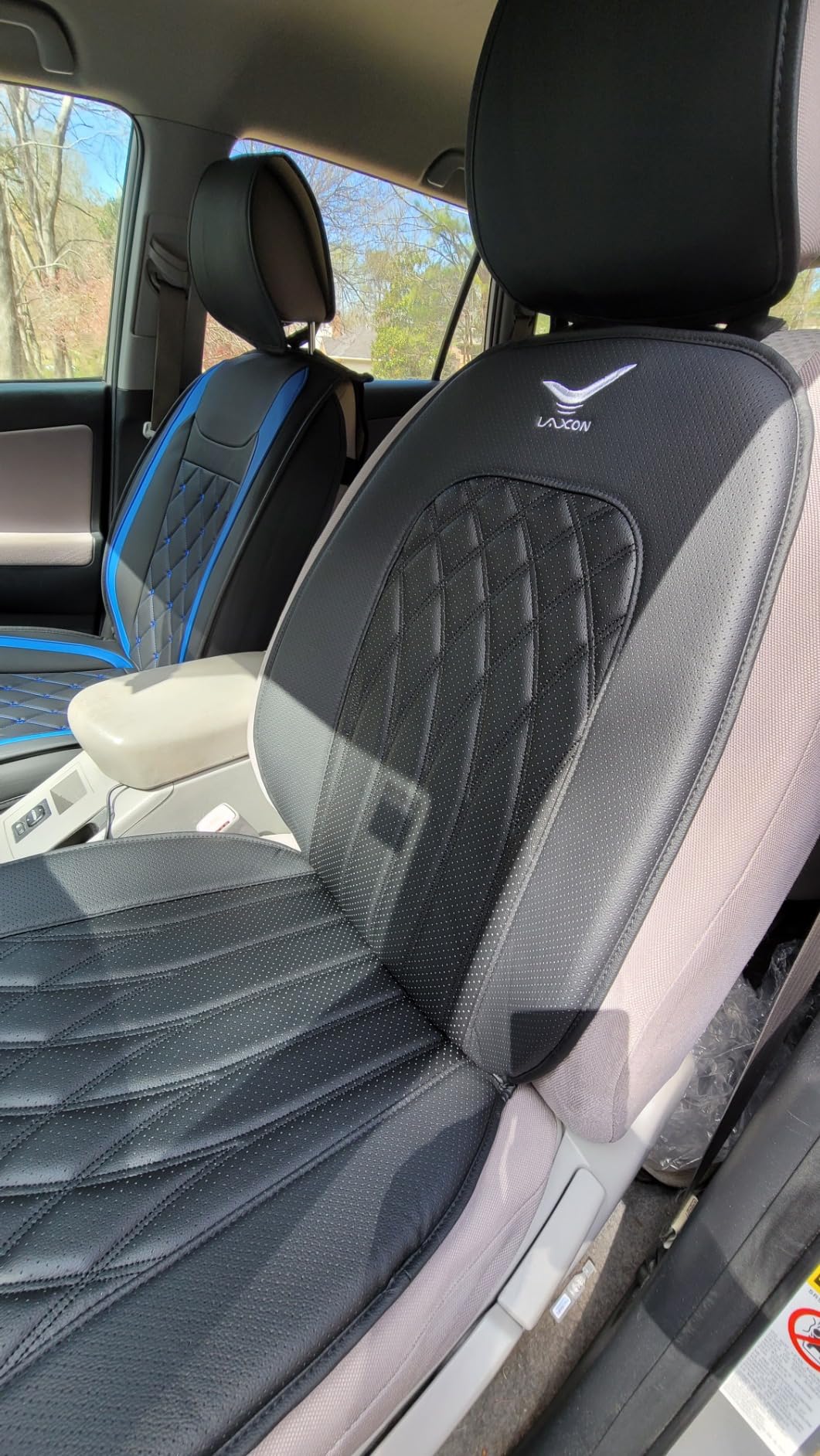 Laxon Air Bag Shiatsu Back Massager for Long time seatting with Long Distance Driving. Vehicle Seat Cushion for Stress Relief, Waist Hip Massager. customer photo 1