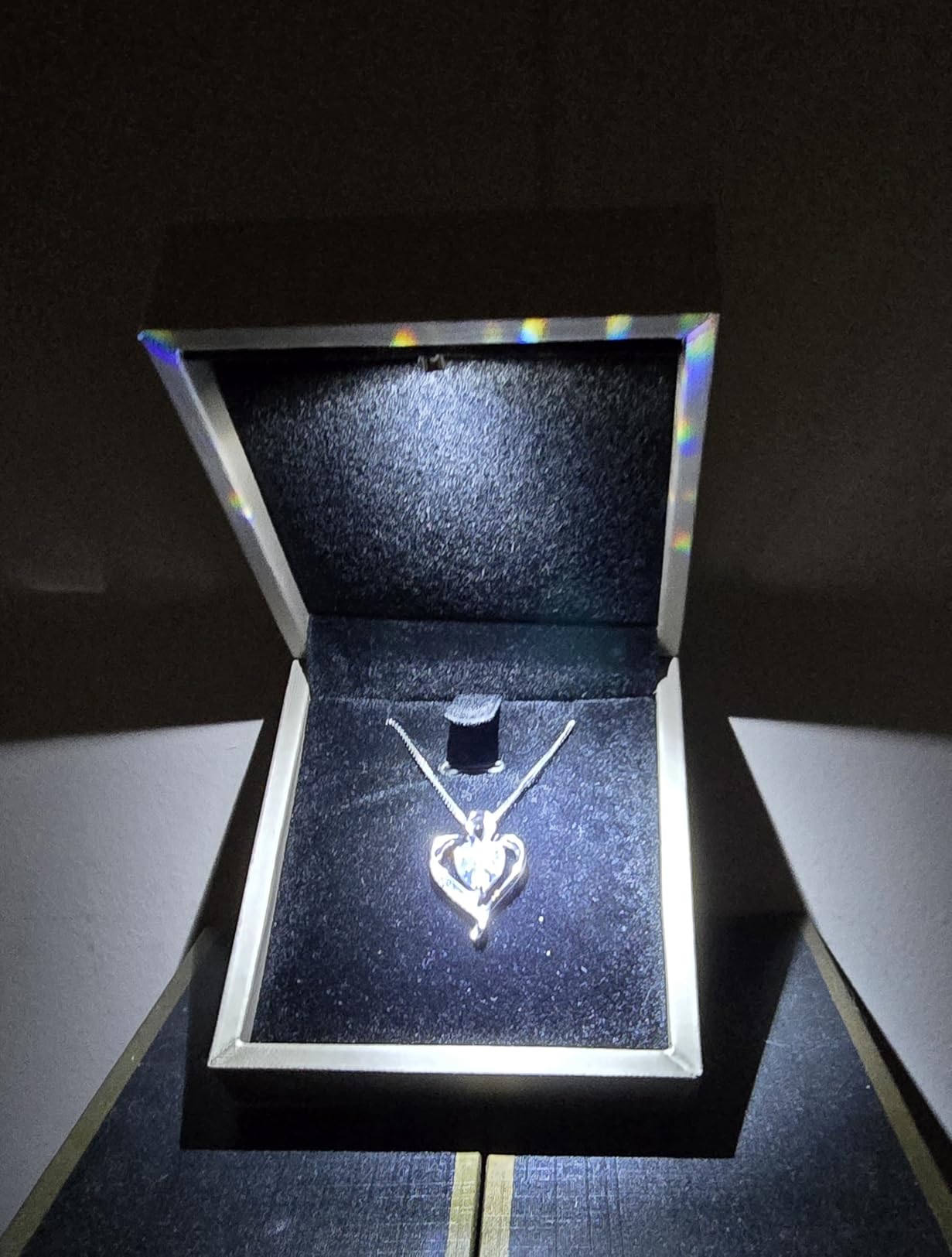 925 Sterling Silver Necklace - Exquisite Silver Jewelry for Women - Heart Pendant Silver Necklace - Birthday, Anniversary, Valentine's Day Gift for Women, Wife, Mom, Girlfriend, Lady customer photo 1