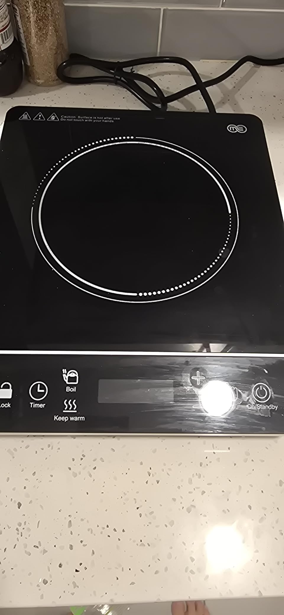 OMEO Portable Induction Cooktop Hot Plate Countertop Burner 1800 Watts Induction Burner with LCD Sensor Touch, LED Display, 10 Temperature Levels, Child Safety Lock, Auto Shutoff Function customer photo 2