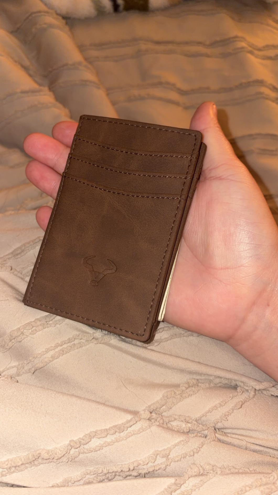 BULLIANT Magnetic Slim Leather Pocket Wallet Money Clip For Men 12 Cards | RFID Blocking | Easy Access | Gift Boxed customer photo 2