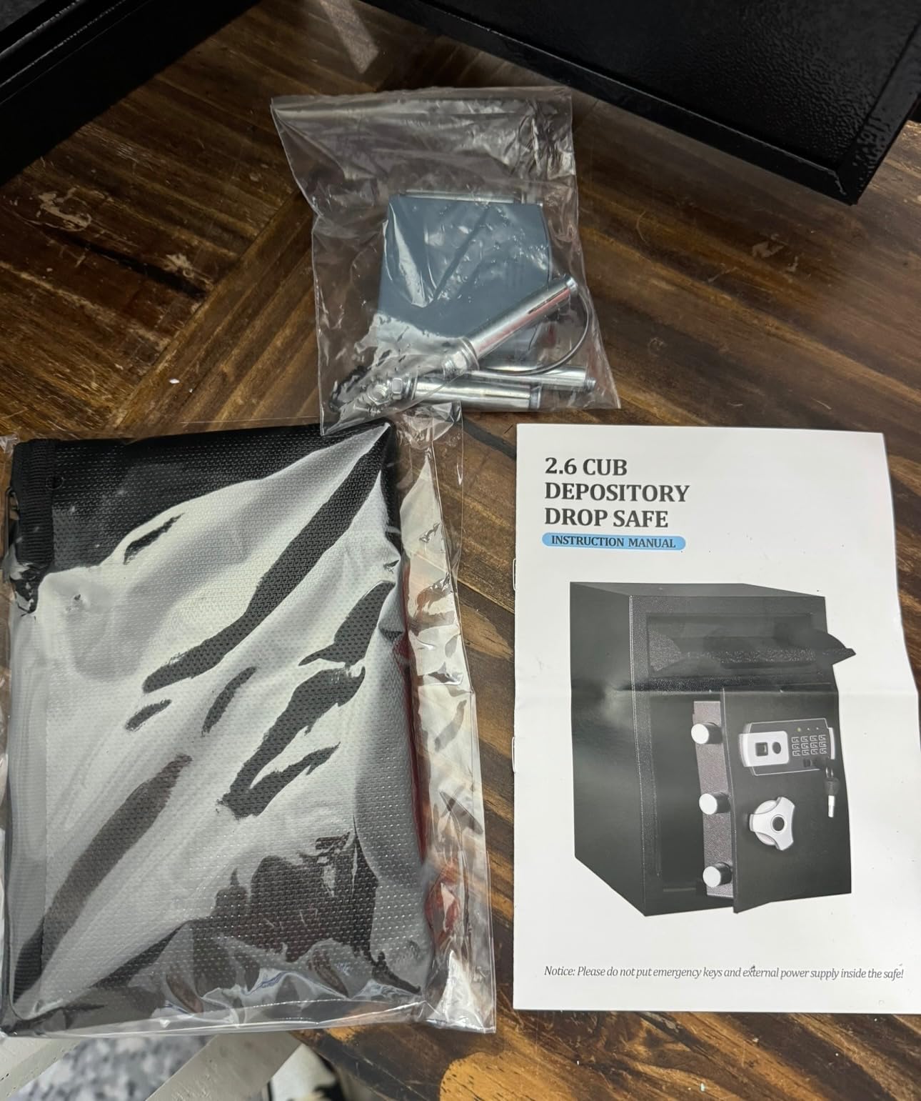 2.8 CuFt Drop Safe for Business, Safe Deposit Box for Home, Anti-Theft Money Safe with Quick Place Drop Slot, Digital Keypad and Spare Key, Fireproof Bag, Safe Box for Documents Cash Slips customer photo 2