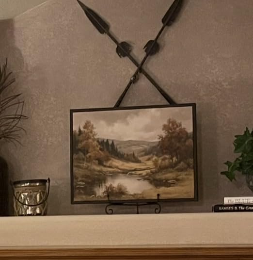 InSimSea Framed Canvas Wall Art Vintage Decor, Large Wall Art, Meadow with Flowers Landscape Wall Art Prints, Modern Farmhouse Cottagecore Bedroom Bathroom Office Decoration, 20x30 customer photo 1