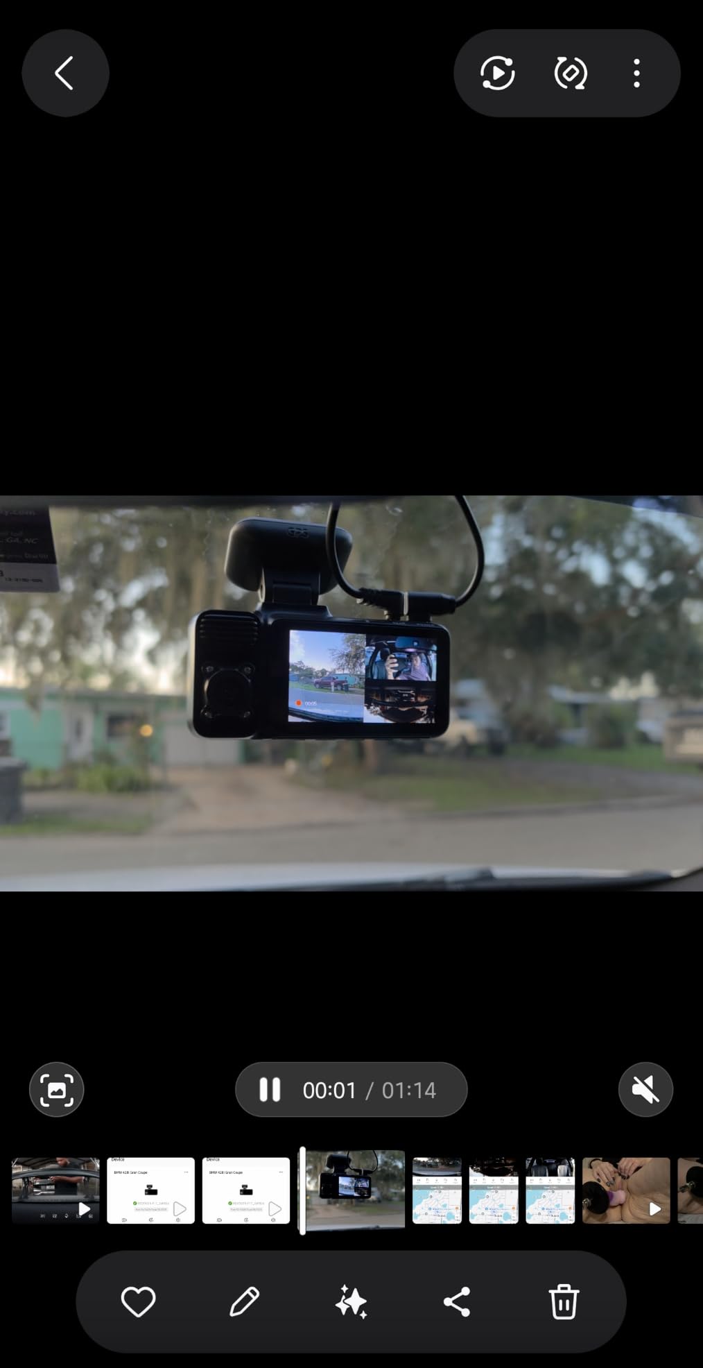 REDTIGER F17 4K 3 Channel Dash Cam, STARVIS 2 IMX675 HDR, 2160P+1080P+1080P Front Inside and Rear Triple Car Camera with 64GB Card, 5.8GHz WiFi GPS, IR Night Vision, G Sensor, WDR, Parking Mode | 2160P+1080P*2 Front Inside and Rear, 4 IR Night Vision, G-Sensor, GPS Tracking, Exclusive App, WDR Car Camera, Parking Mode customer photo 2