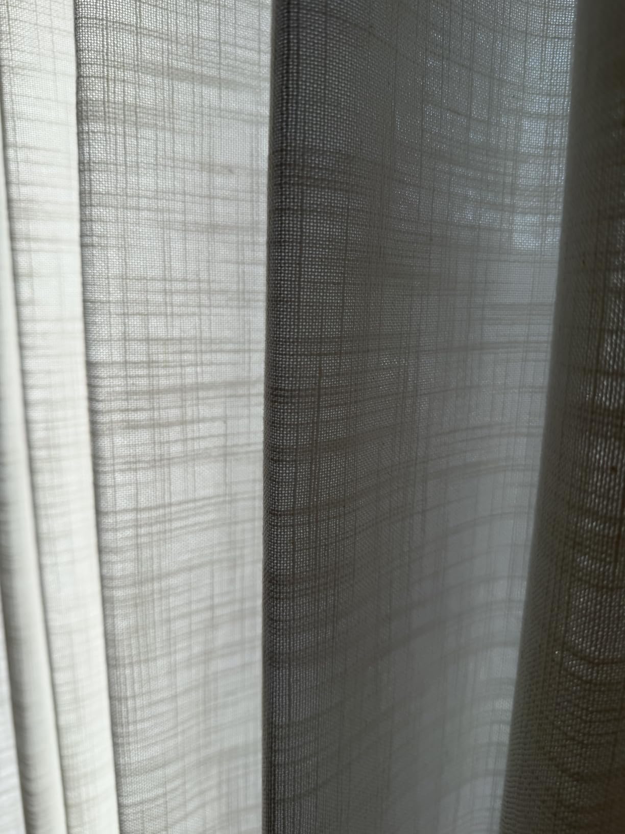 MIULEE Natural Pinch Pleated 100% Blackout Linen Curtains 40x84 Inches | Room Darkening, Memory Trained, Light Blocking, Black Out Pleat Drapes, Window Curtains for Bedroom Living Room, 2 Panels customer photo 2
