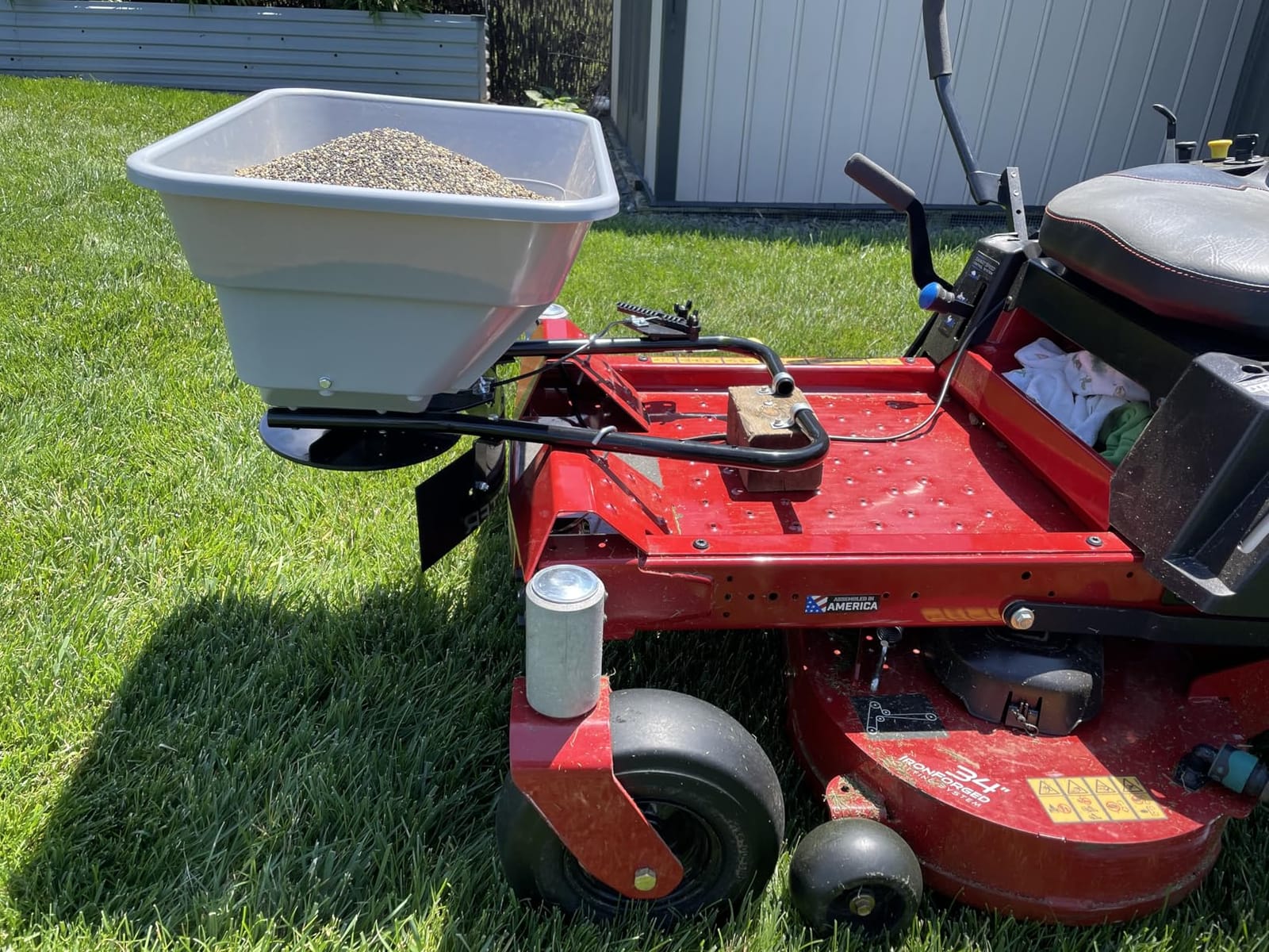 Yard Commander - 80 LB ATV/UTV Broadcast Spreader - 12-Volt Heavy Duty Motor - Salt, Seed, Fertilizer & More - Adjustable Drop Rate - Included Hopper Cover - Mounts to Front or Rear Utility Rack customer photo 2