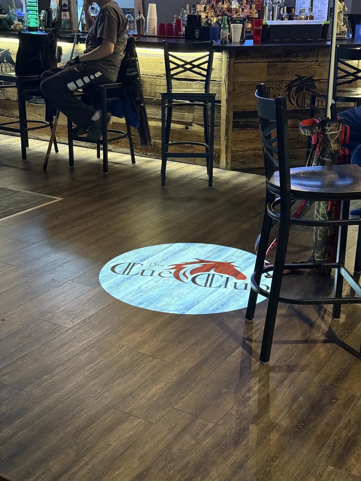 50W Custom GOBO Logo Projector, IP67 Outdoor Logo Light for Storefronts | Custom logo lens included; remote rotating projection for storefronts, weddings, bars, stages, events and business signage customer photo 1