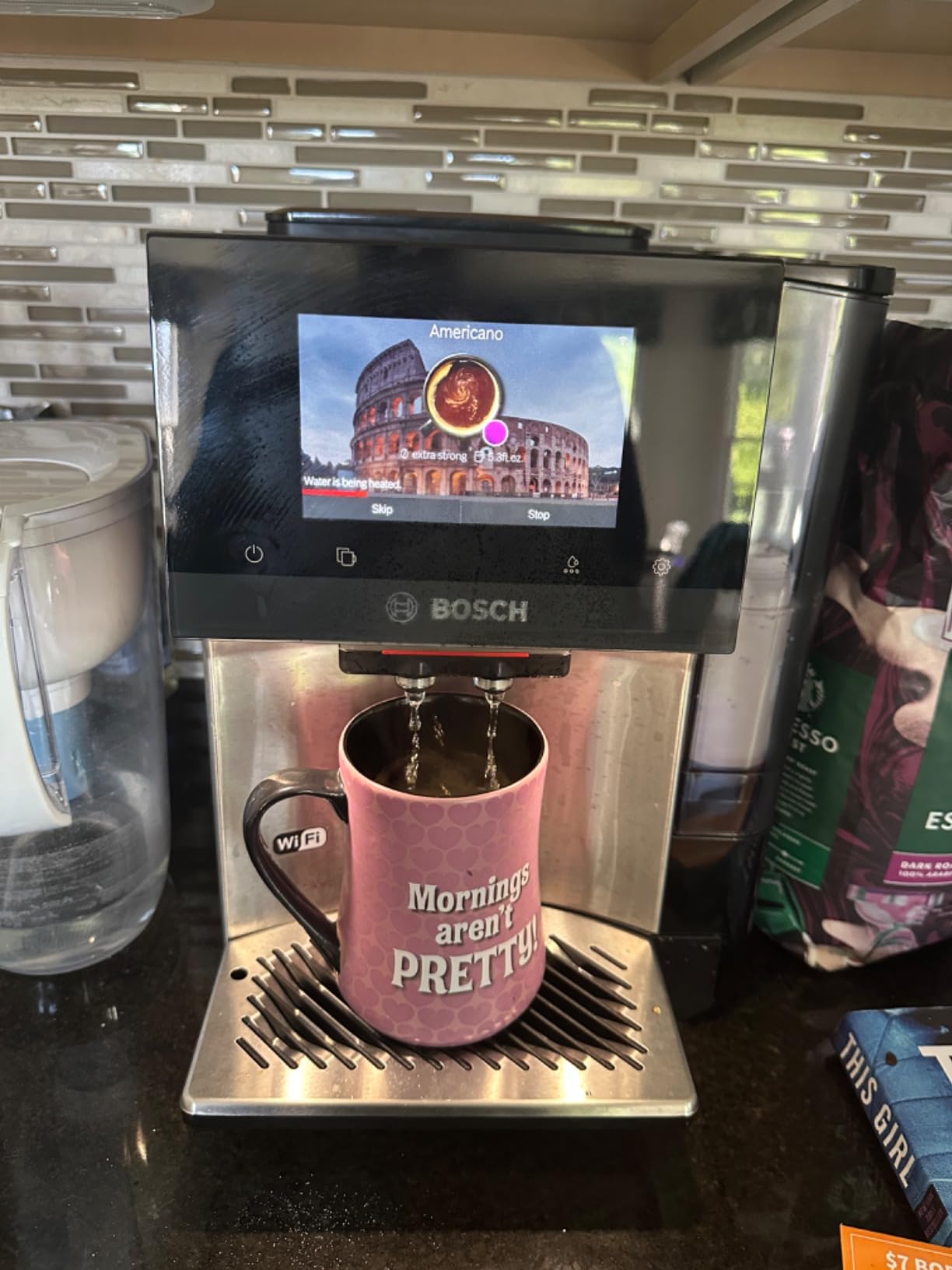 Bosch 800 Series Fully Automatic Coffee, Espresso Machine - Silver customer photo 2