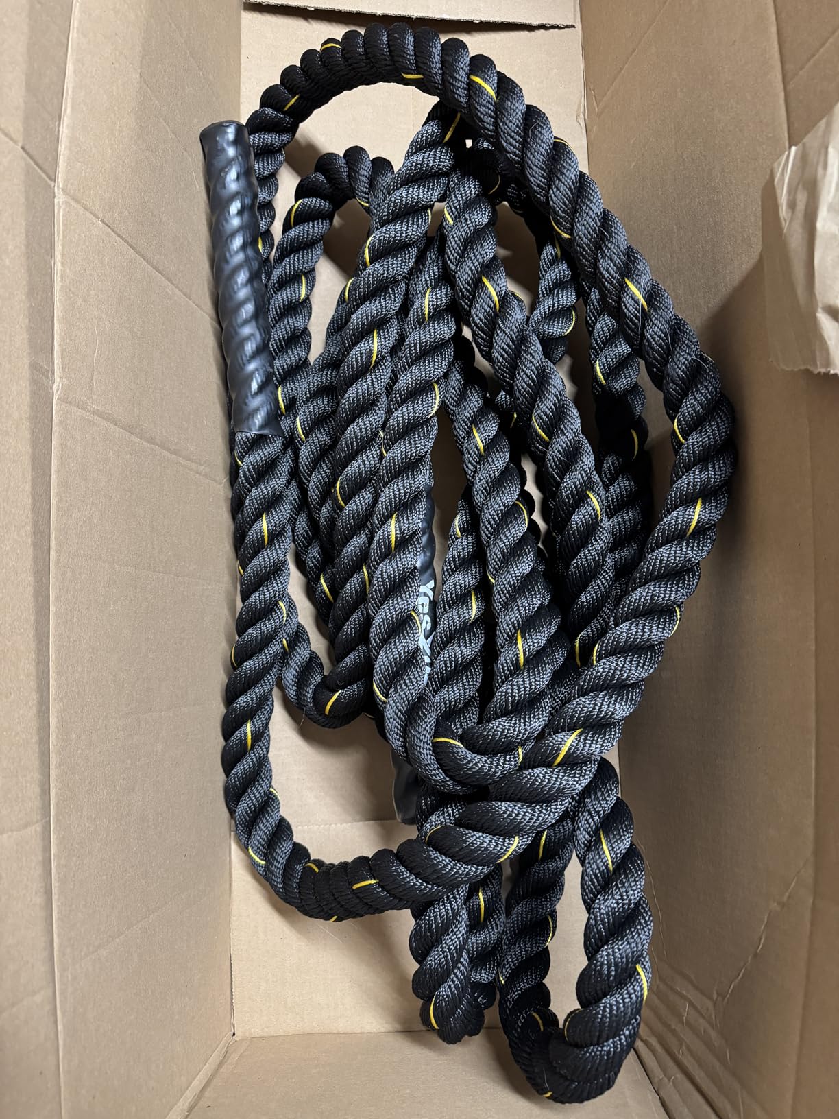 Yes4All 1.5/2 Inch Battle Ropes with Extra Protective Sleeve, Workout Ropes for Cross-Training Home Gym & Fitness Exercises, Strength Training - 30,40,50 Feet Lengths Available customer photo 2