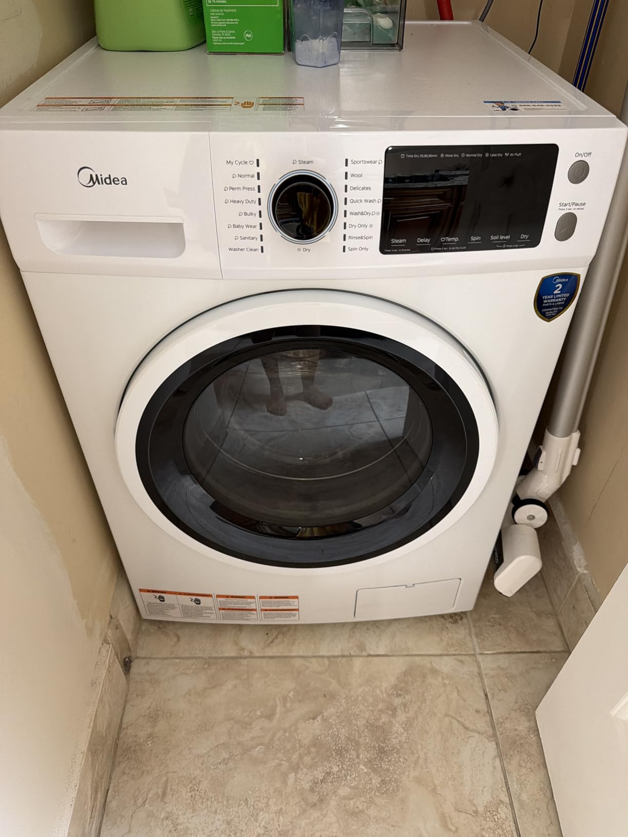 Midea Washer Dryer Combo 2.7 Cu.ft 24
