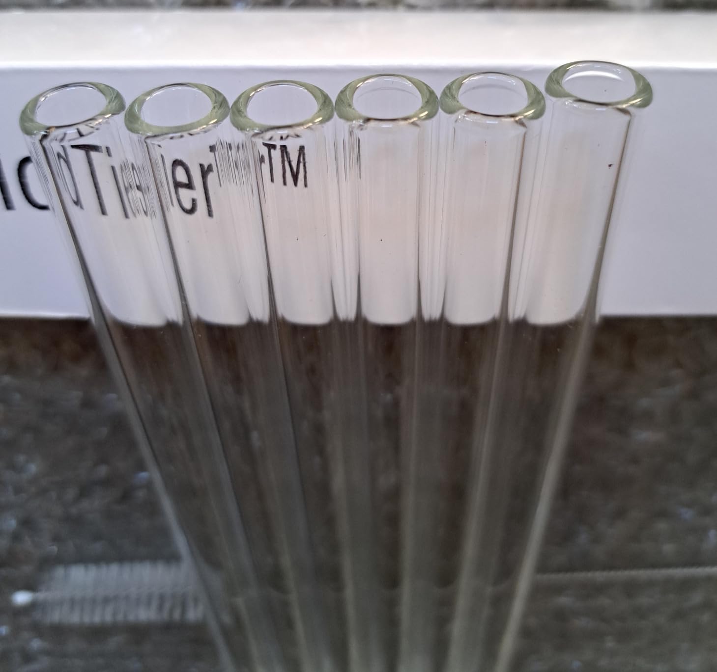 FoldTier 6 Pcs Borosilicate Glass Tubes, 12mm Od 2mm, 4 Inch, Clear, Thick Glass Blowing Tubes with Cleaning Brush customer photo 1