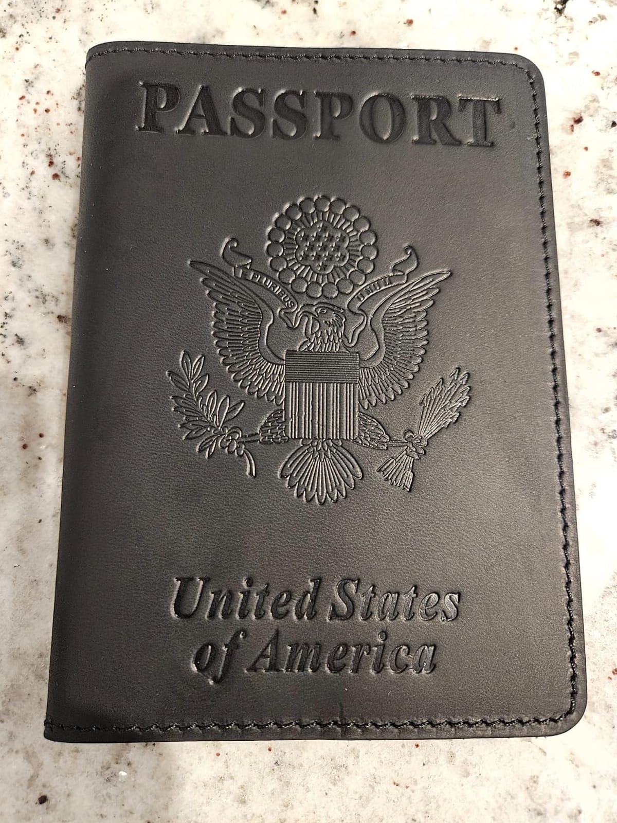 BIAOTIE Premium Leather Passport Holder Covers, Rfid Travel Wallet Passport Document Holder, Travel Essentials Wallet Cover Case for Men and Women (Black) customer photo 2