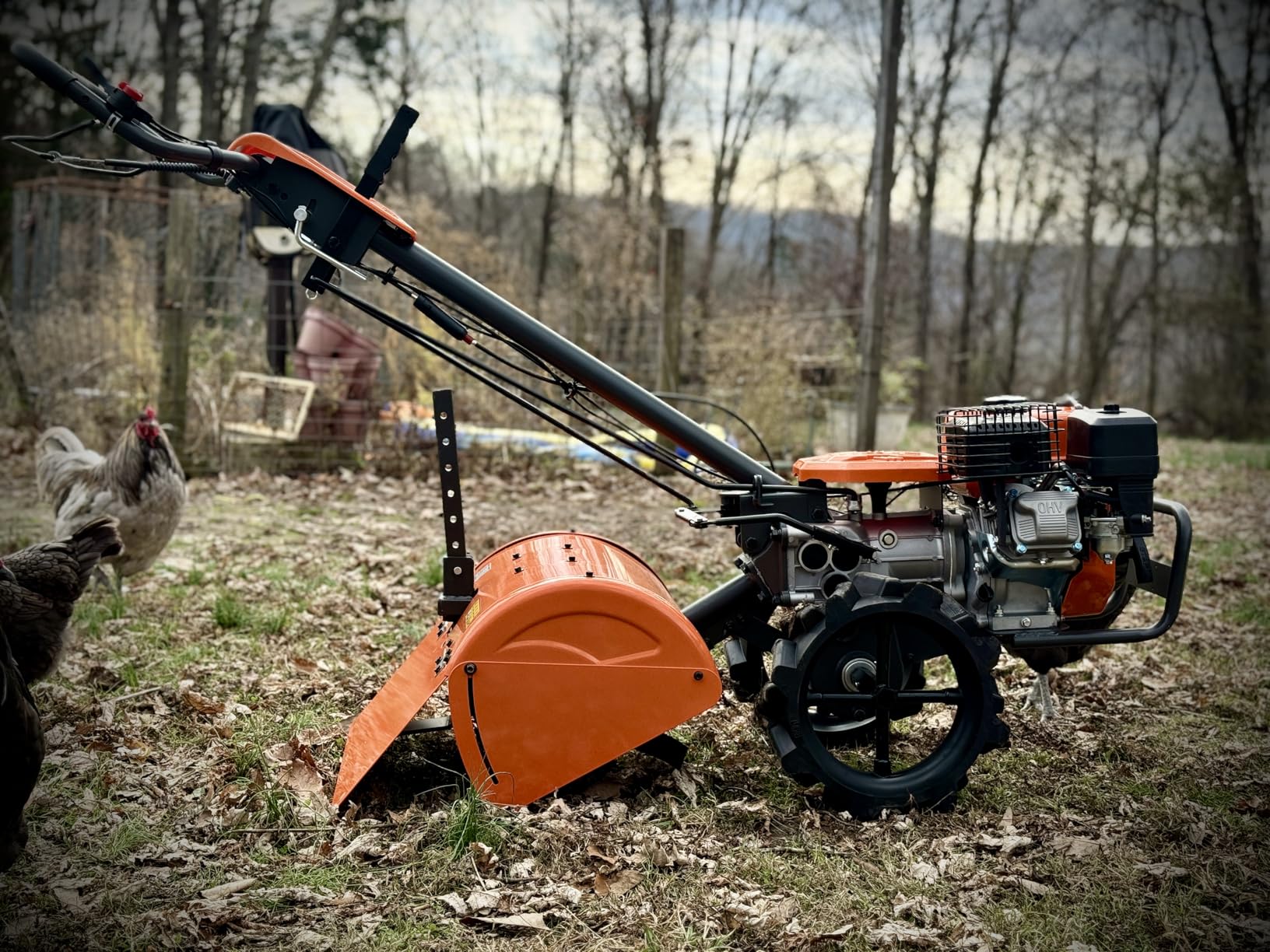NOVUS 18-Inch Dual Direction Rear Tine Tiller, 212cc 4-Cycle Gas Engine, Full Gear Transmission, Dual Rotating Tines, Airless Tires Gas Tiller for Small to Large Gardens customer photo 2