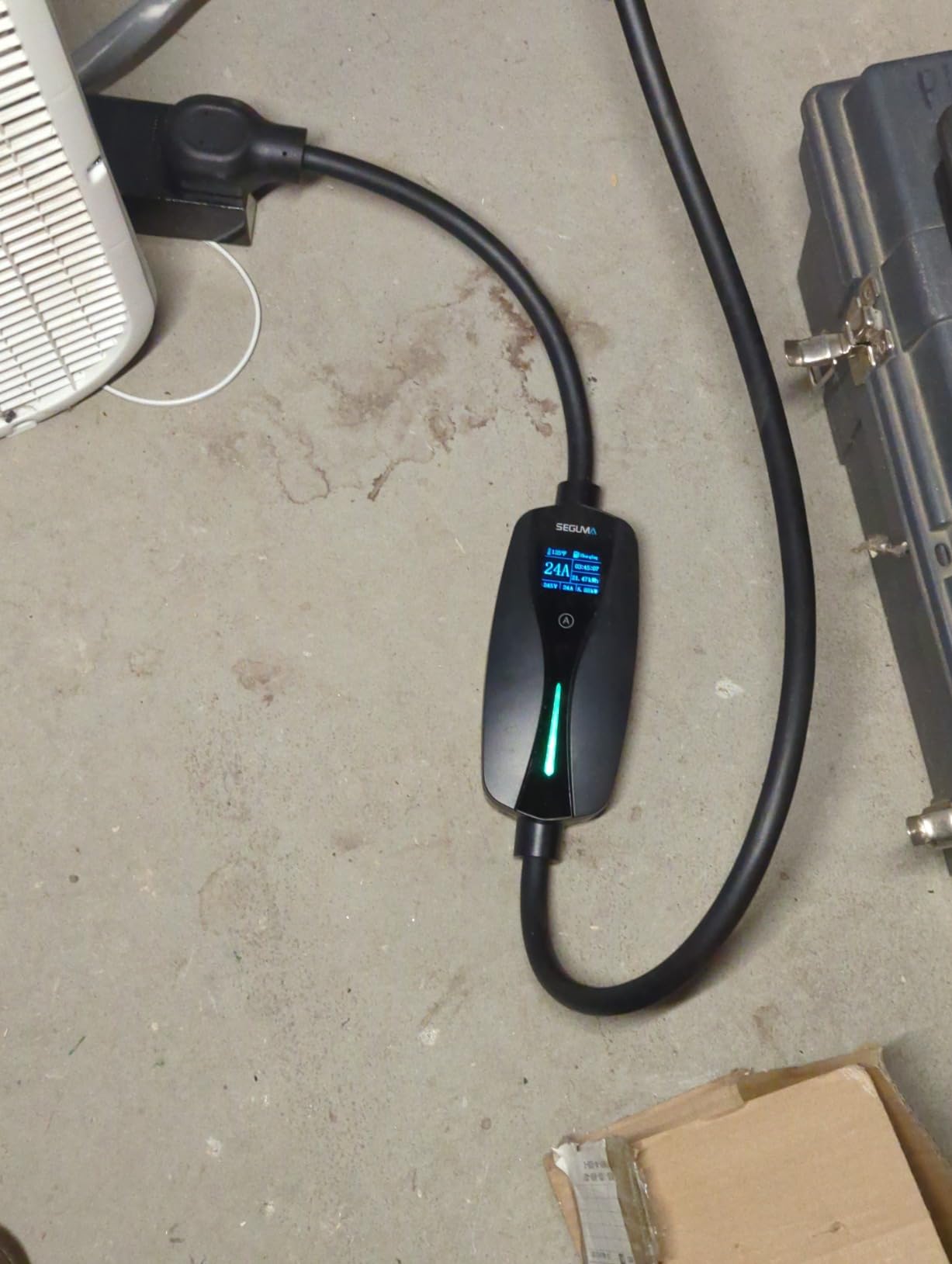 SEGUMA 32A Level 2 EV Charger, J1772 Charger with NEMA 14-50 Plug | 240V Charging, Adjustable Current (10-32A), 25FT UL Listed Cord, Portable EVSE Compatible with Electric Vehicles and PHEVs customer photo 1