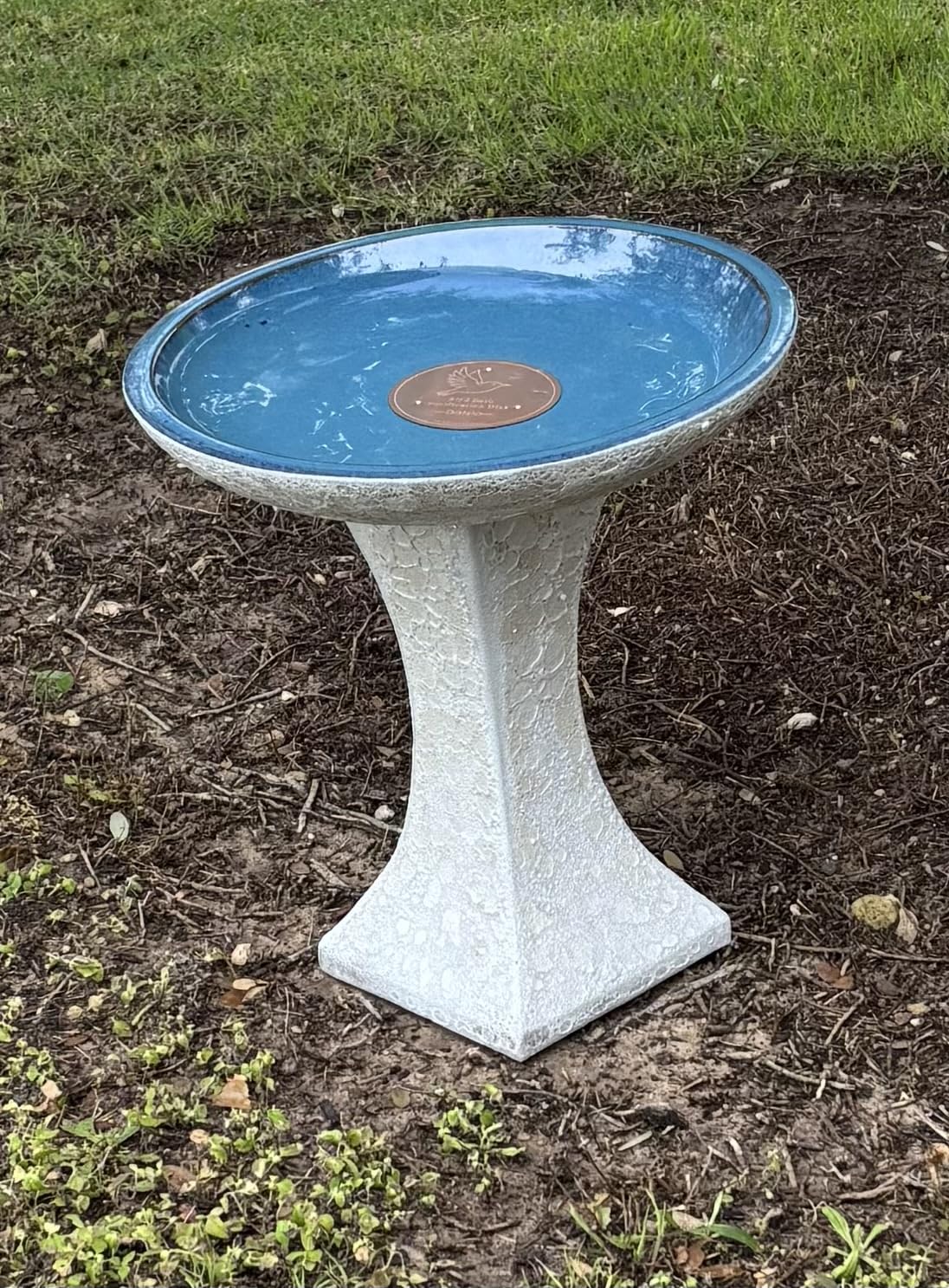Sunnydaze Ceramic Bird Bath Bowl, 16