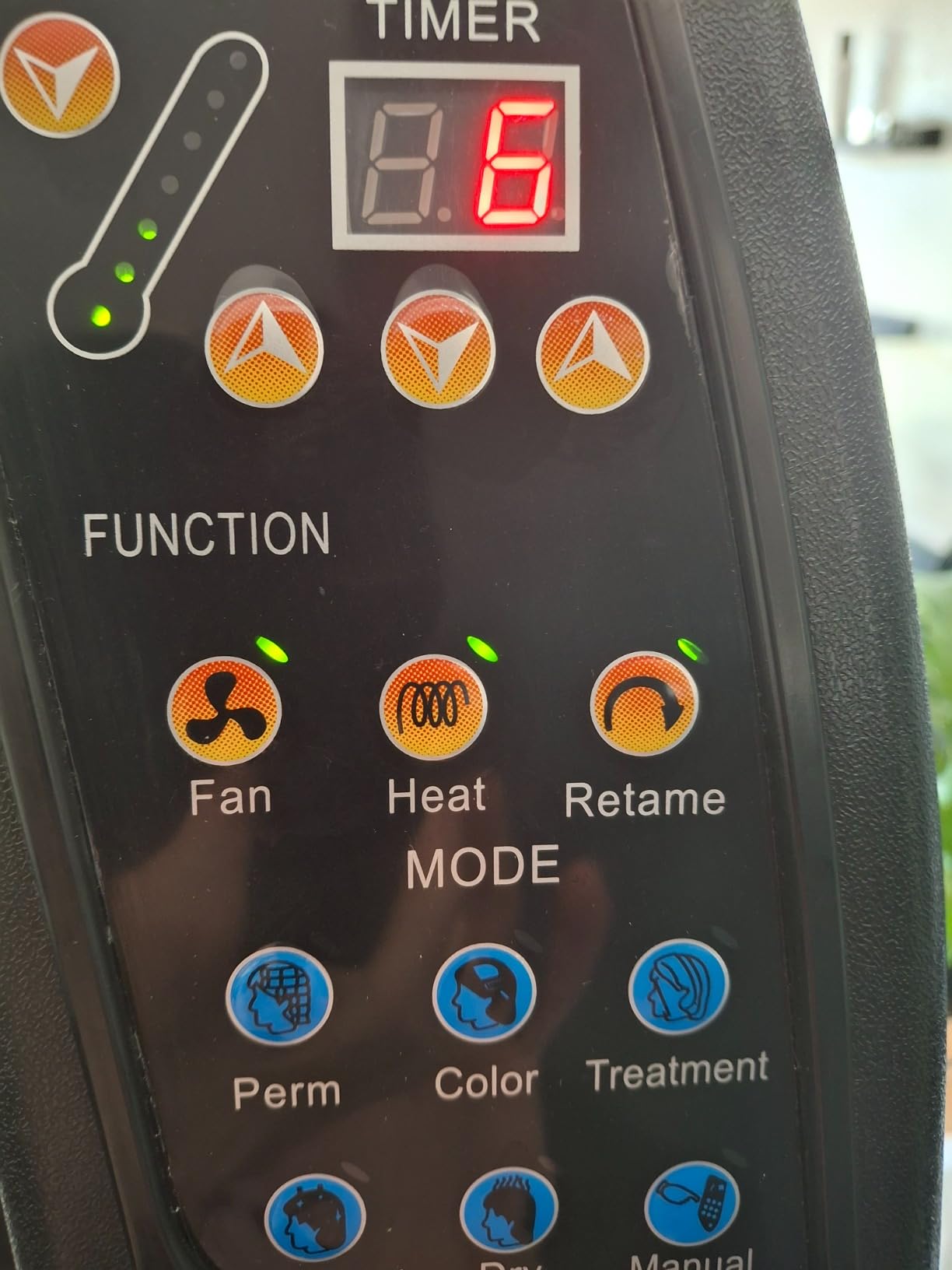 Hair Dryer, 1200W Hair Salon Color Processor Dryer with Infrared Technology, 6 Modes, 360 Efficient Heating, Adjustable Height, Rolling Base for Salon & Home Use, Quiet Care, Black customer photo 2
