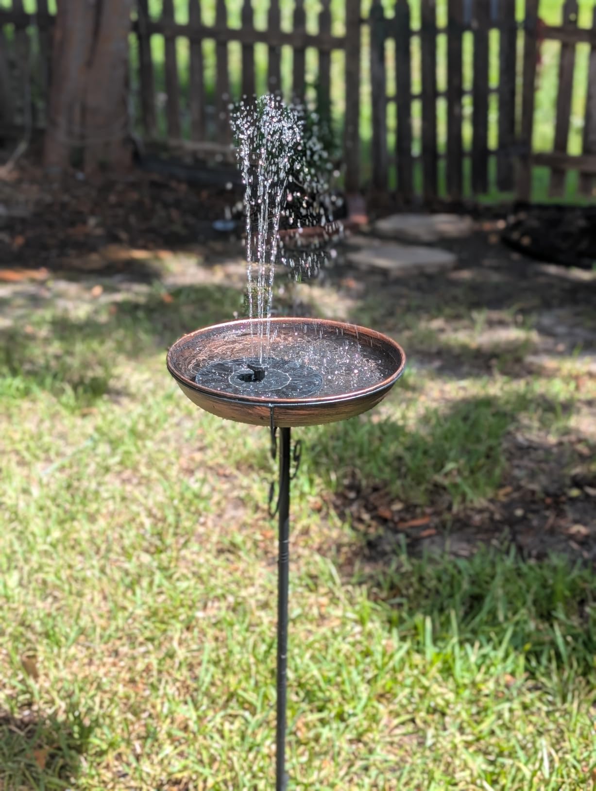 Daoeny 35In Metal Bird Bath for Outside, Vintage Freestanding Birdbaths & Birdfeeder, Bird Baths Feeder Bowl for Outdoors Garden Patio Yard Lawn Decor, Upgraded 5-Pronged Base (Antique Bronze) customer photo 1