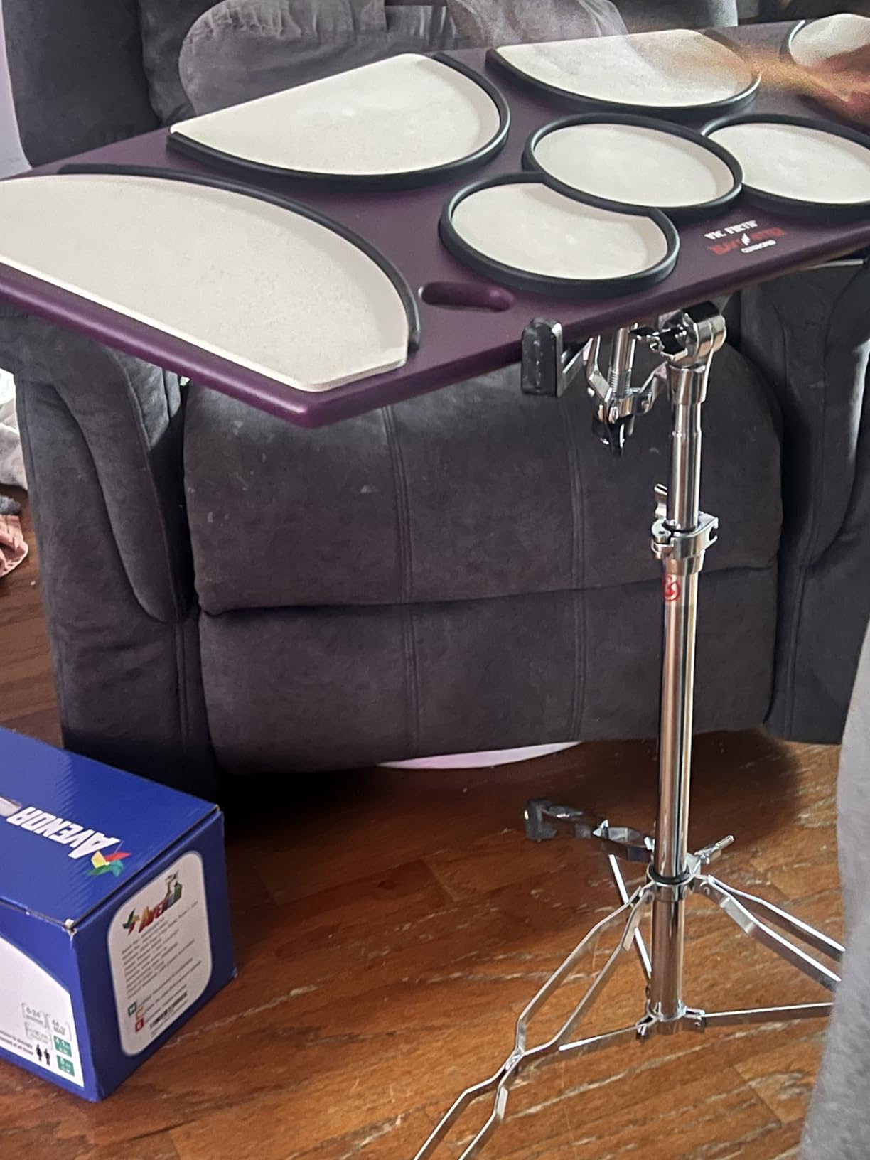 Vic Firth HHPQSR Heavy Hitter Quadropad Practice Pad with Rims - Small customer photo 1
