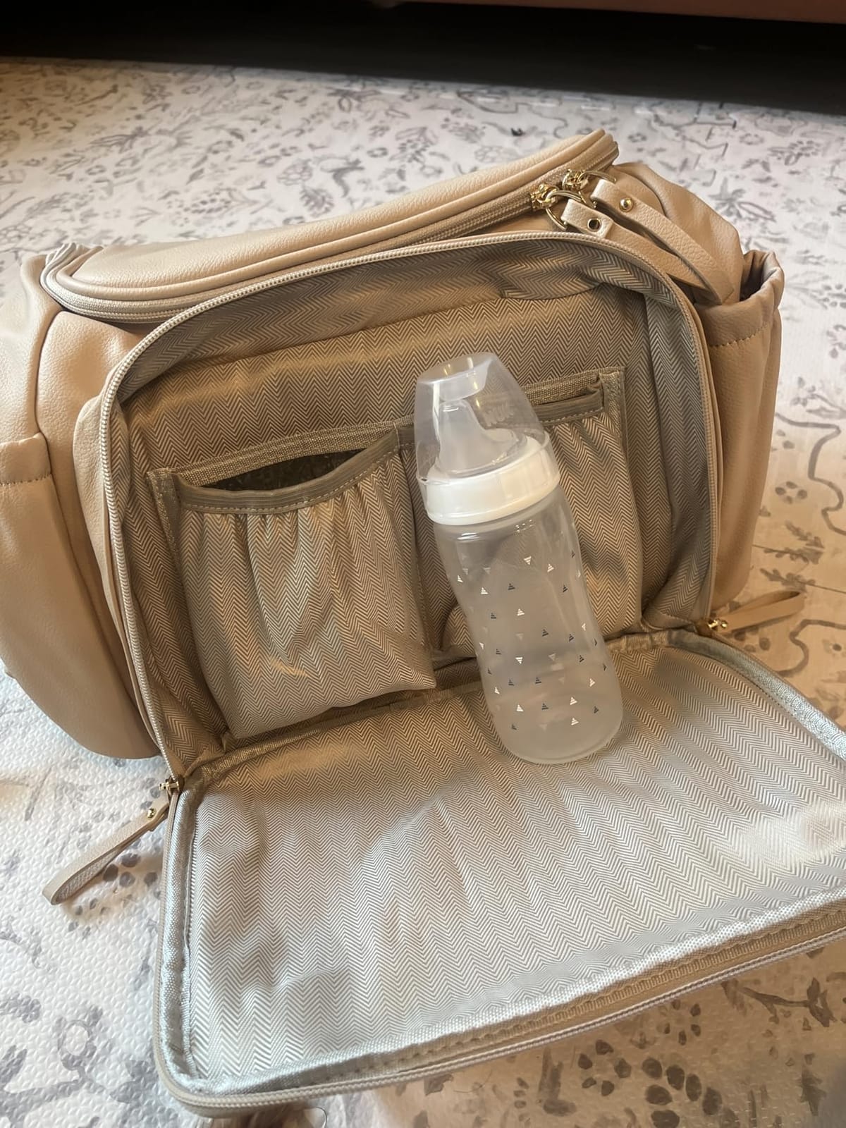 LORADI Lightweight Diaper Bag Backpack, Medium | Stroller Clips, Insulated Pockets, Water-resistant, Easy to Clean, Baby Shower Gifts customer photo 2