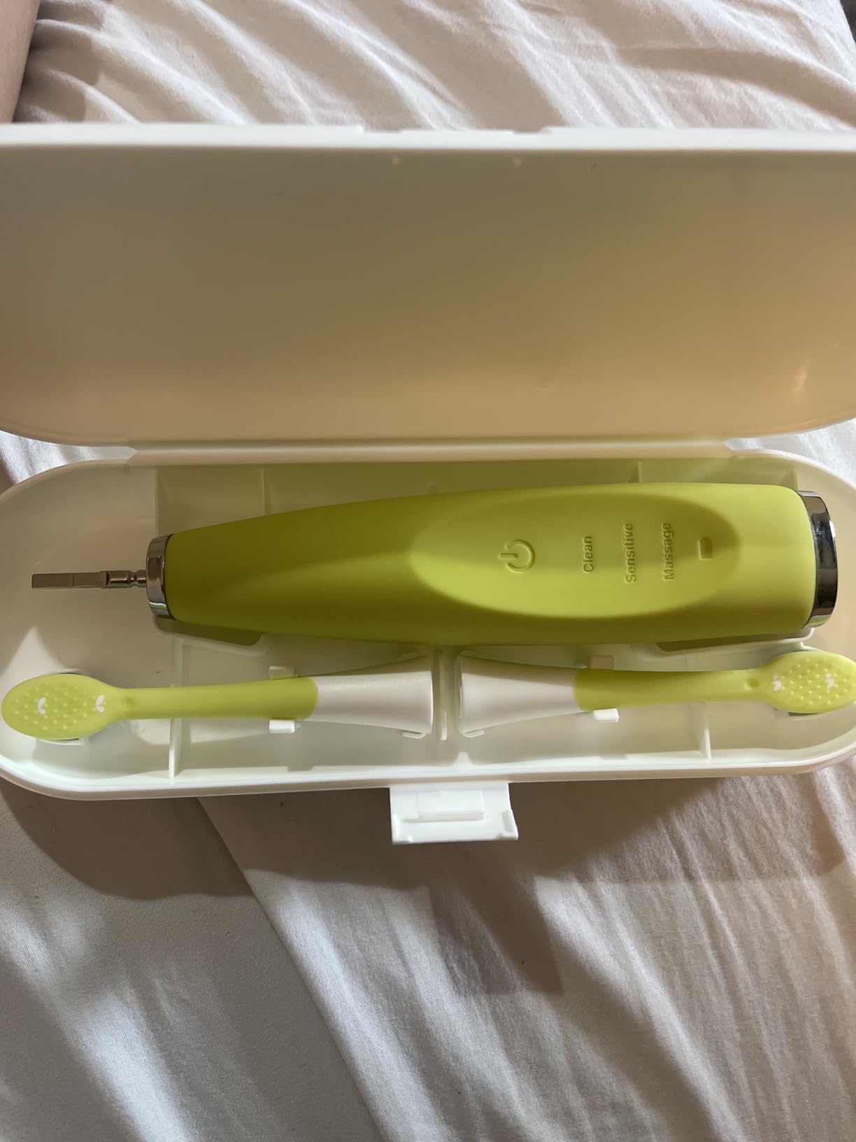 Kids Electric Toothbrushes Toddlers Rechargeable, 6 Heads, Ages 2-12, Blue | FUMEIKANG Power Toothbrush, 2-Minute Timer, Sonic, Smart, Vibrating, Soft Bristles, 3 Modes Clean Tooth, Girls & Boys Gifts customer photo 1