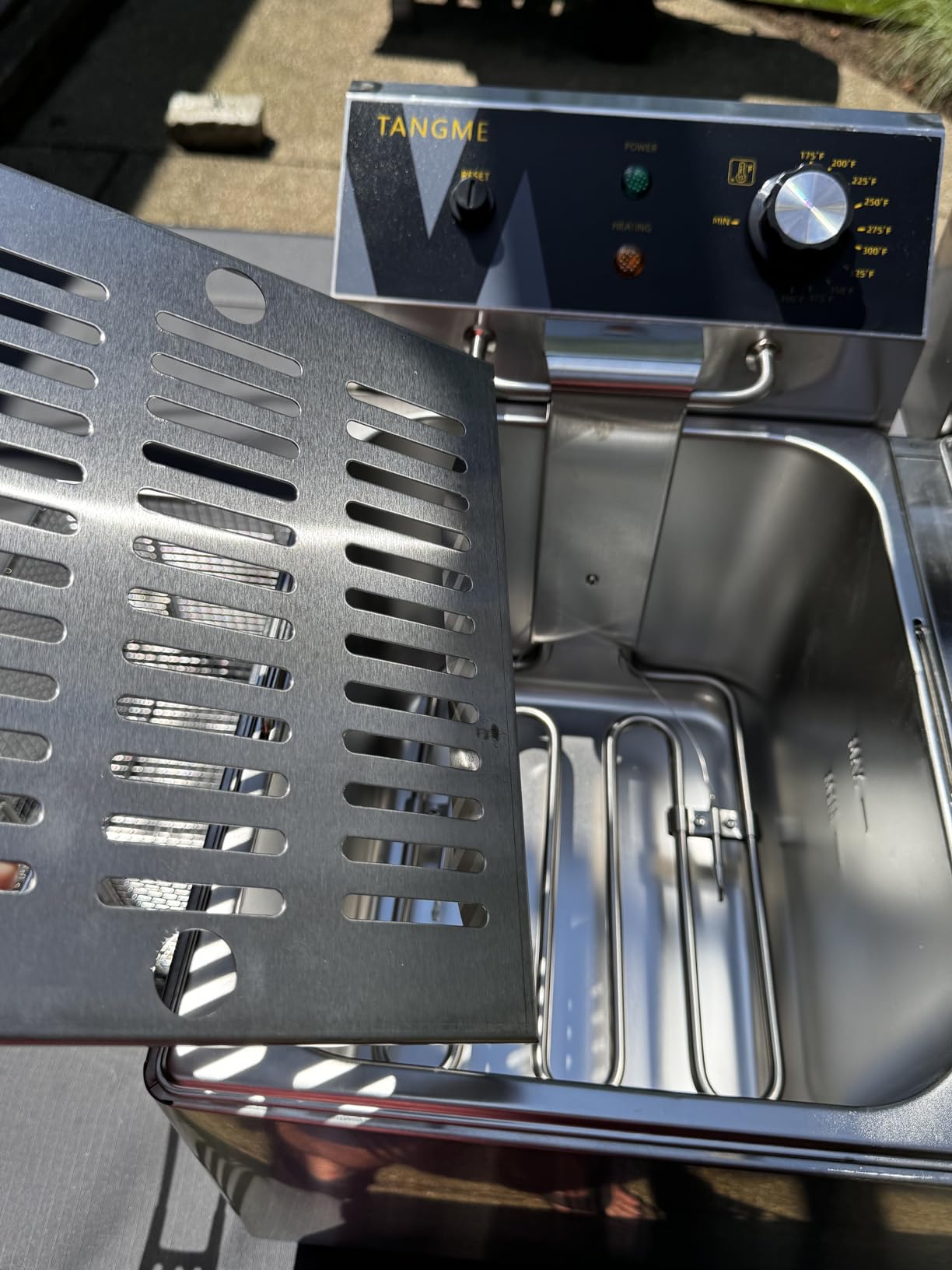Commercial Deep Fryer 3500W Electric Countertop Fryer 25.4Qt Heavy Duty, Large Capacity Stainless Steel Deep Fryers with Double Baskets, Lid and High Legs for Restaurant, UL Certified customer photo 2