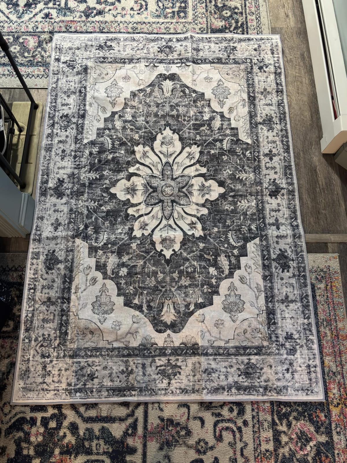 RELEANY Washable Area Rug, Runner 2'x8', Brick/Brown/Green | Non-Slip, Water Repellent, Pet Friendly customer photo 2