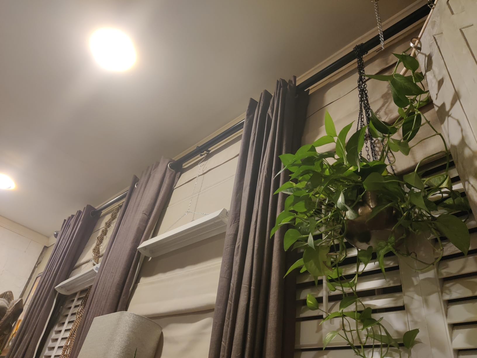 Chicology Cordless Roman Window Shade, Belgian Flax, 24
