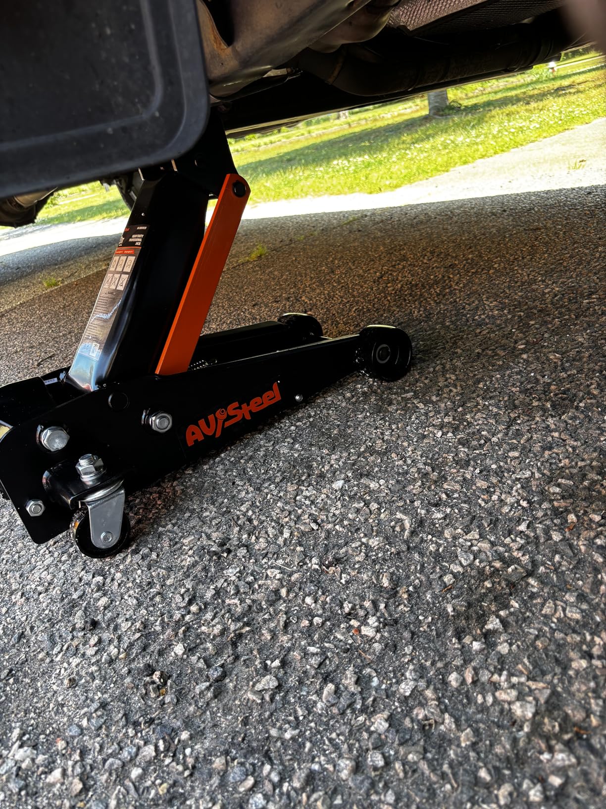 3 Ton Floor Jack (6000 lbs), Single Piston Steel Hydraulic Floor Jack, Lift Range 5.5