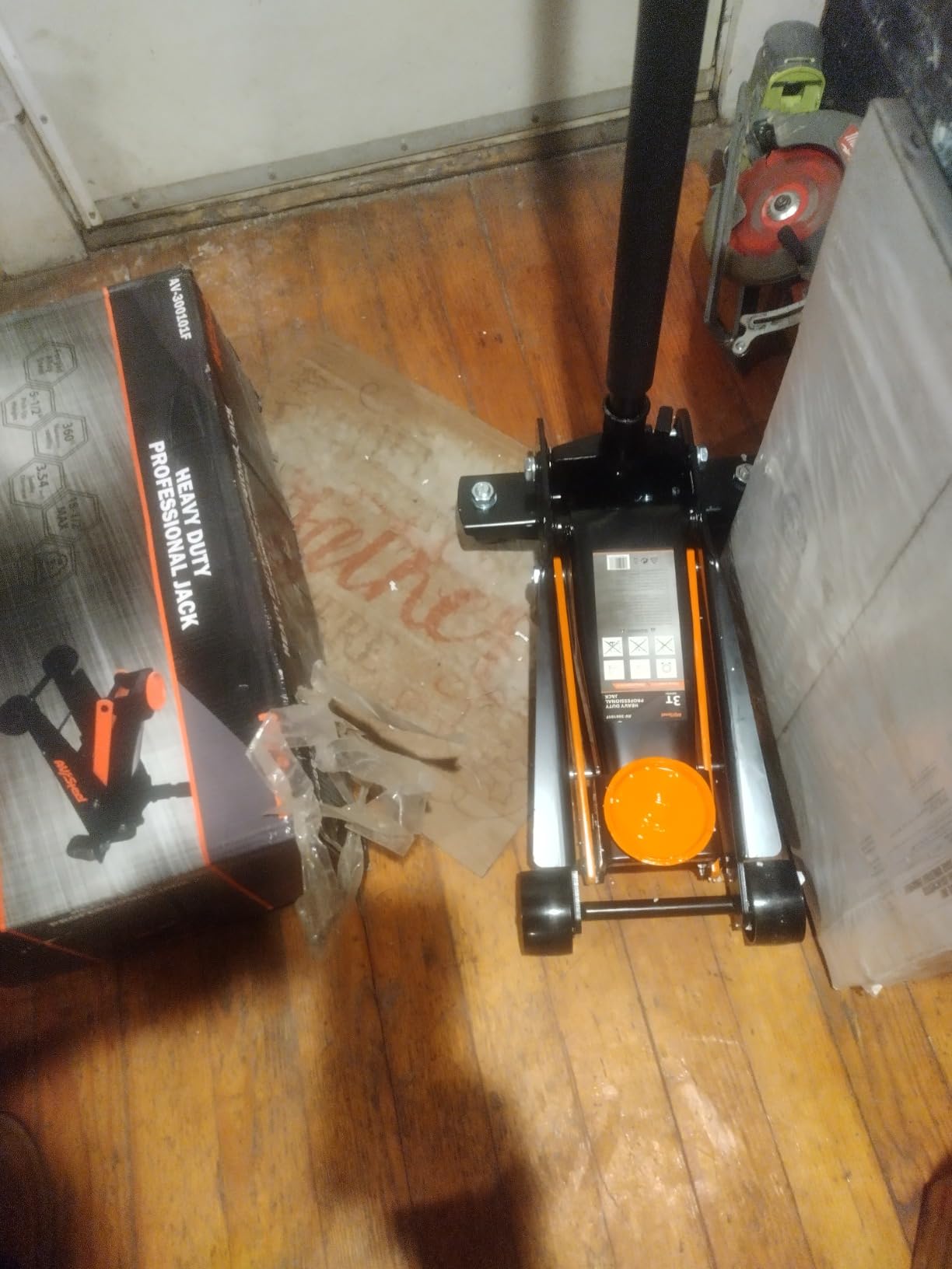 3 Ton Floor Jack (6000 lbs), Single Piston Steel Hydraulic Floor Jack, Lift Range 5.5