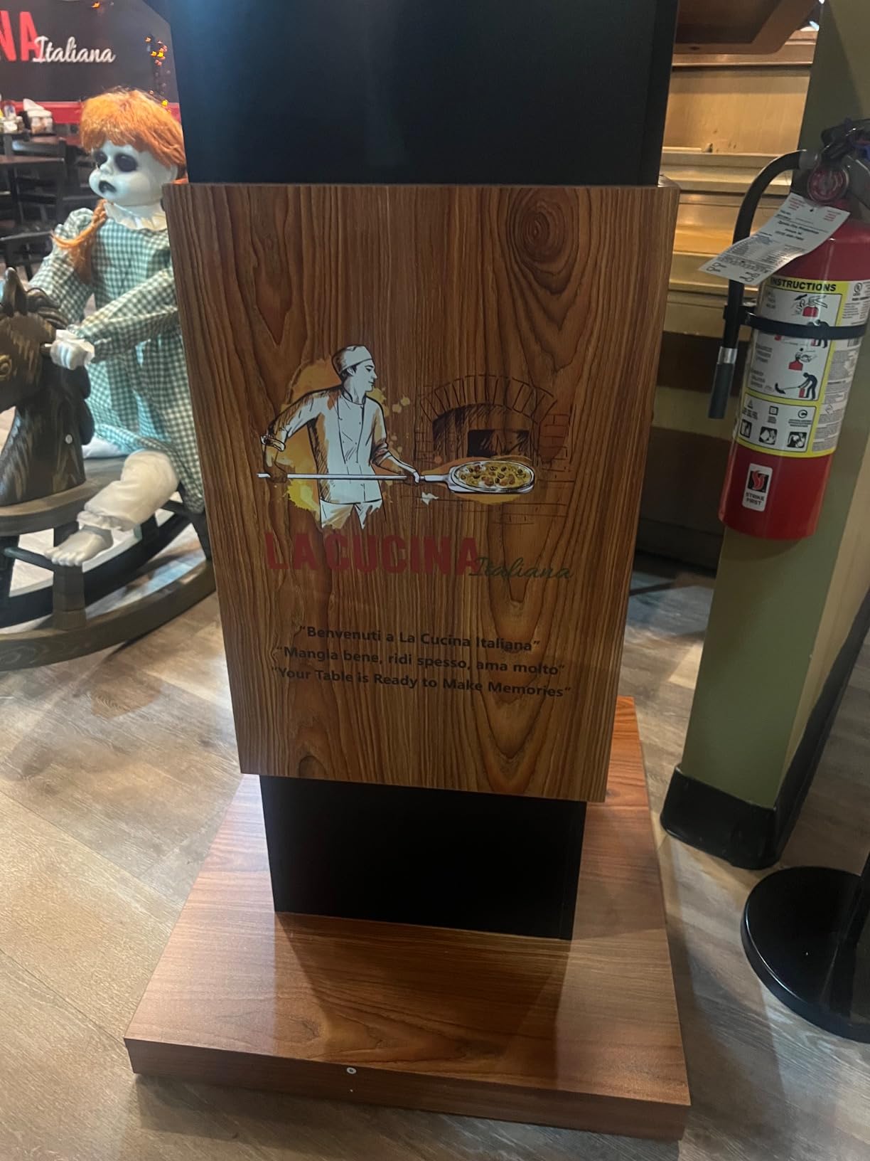 Podium Stand with Lockable Wheels, Wood Lectern, 15MM Particle Board, Church Pulpit with Storage, Mic Stand Space, Wooden Podium for Restaurants, Churches, Seminars and Schools (Original) customer photo 2