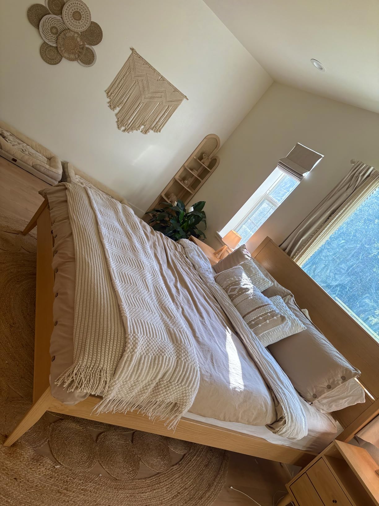 Bedsure PureWoven Linen Duvet Cover Queen, Linen Cotton Blend, Linen Color, Pre-Washed Cooling customer photo 2