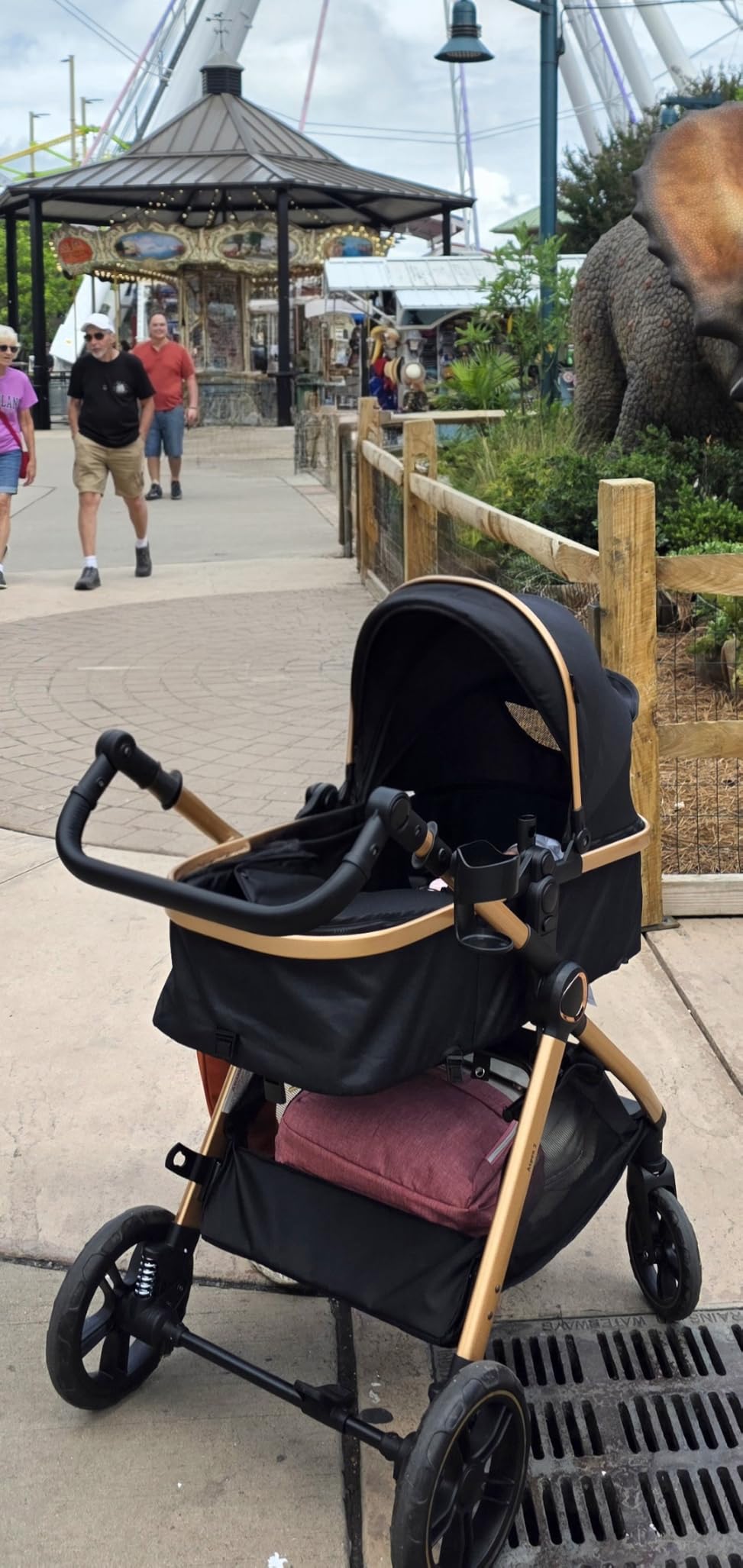Accombe 2-in-1 Convertible Baby Stroller for Newborn to Toddler | Skin-friendly Breathable Fabric, All-terrain Wheels for Smooth Ride, Adjustable Canopy with UPF50+ Protection customer photo 1