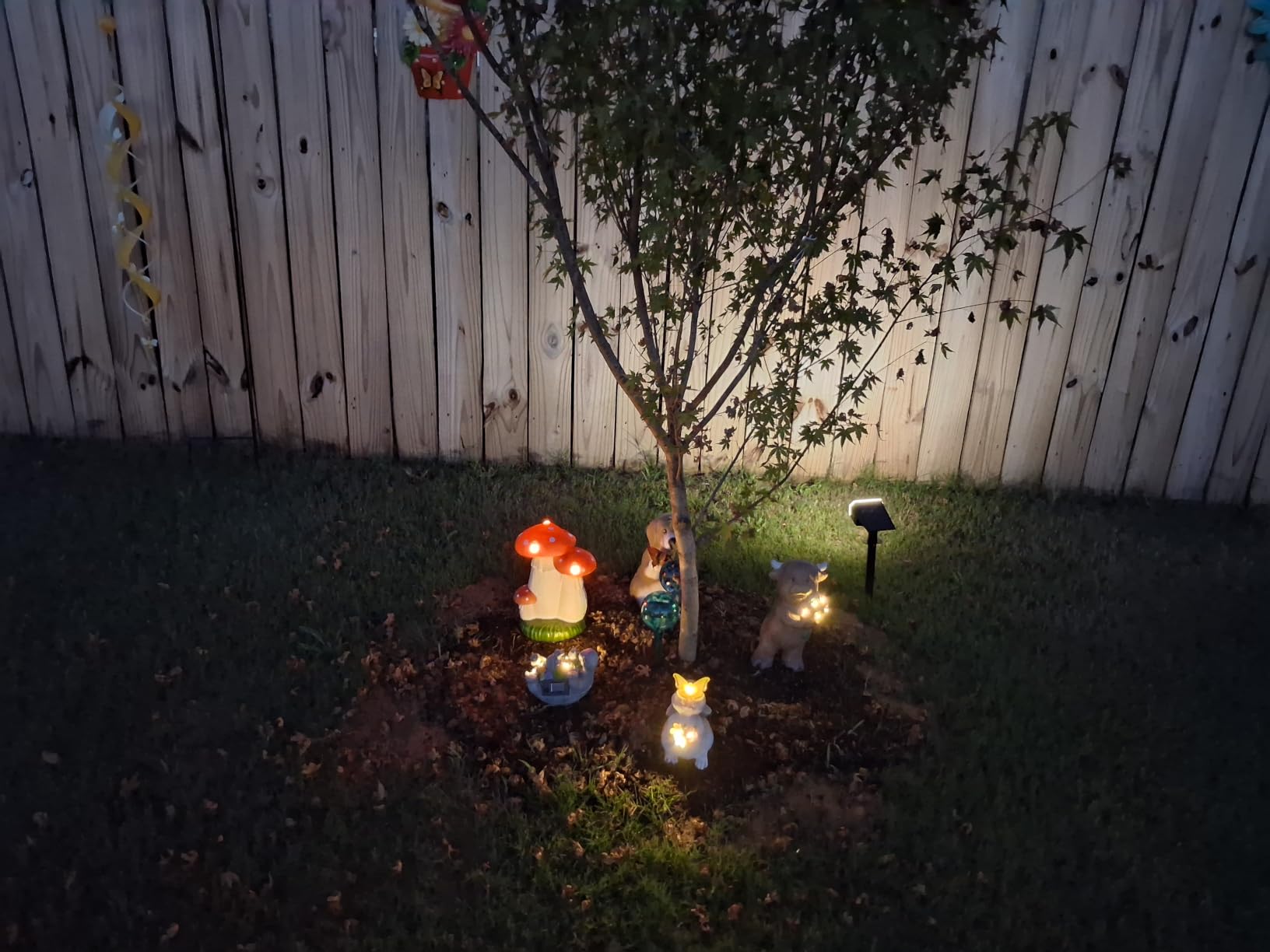 YODY Solar Garden Statues Outdoor Decor Bunny with Butterfly | Yard Decorations for Patio, Balcony, Backyard, Lawn Ornaments, Unique Gifts for Women, Mom, Grandma customer photo 1