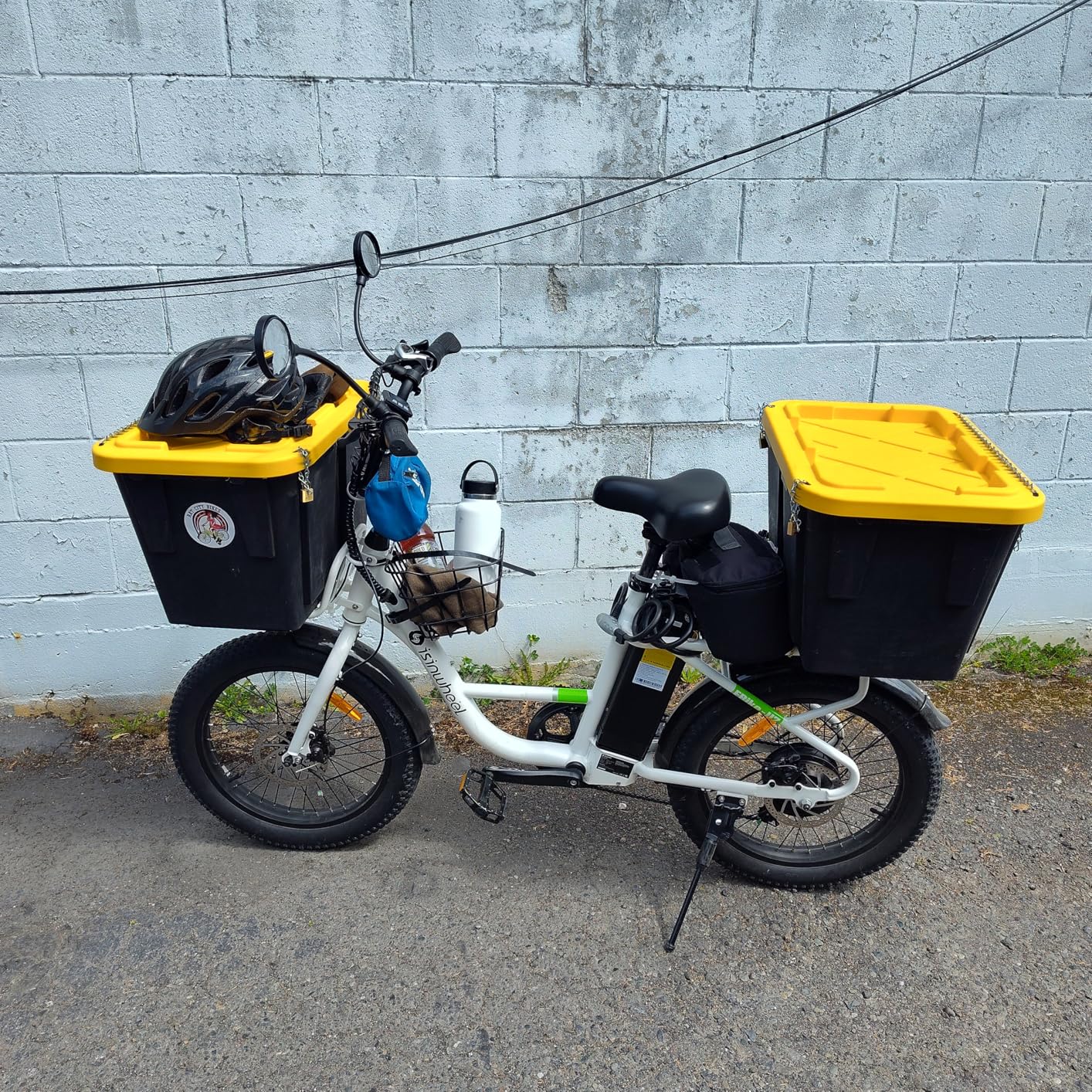 isinwheel U7S Electric Bike for Adult,Peak 1500W Motor 48V 20Ah Battery Up to 20+ MPH & 80 Miles Step-Thru Cargo Ebike,7-Speed All Terrain Fat Tire Front Suspension E-Bike customer photo 2