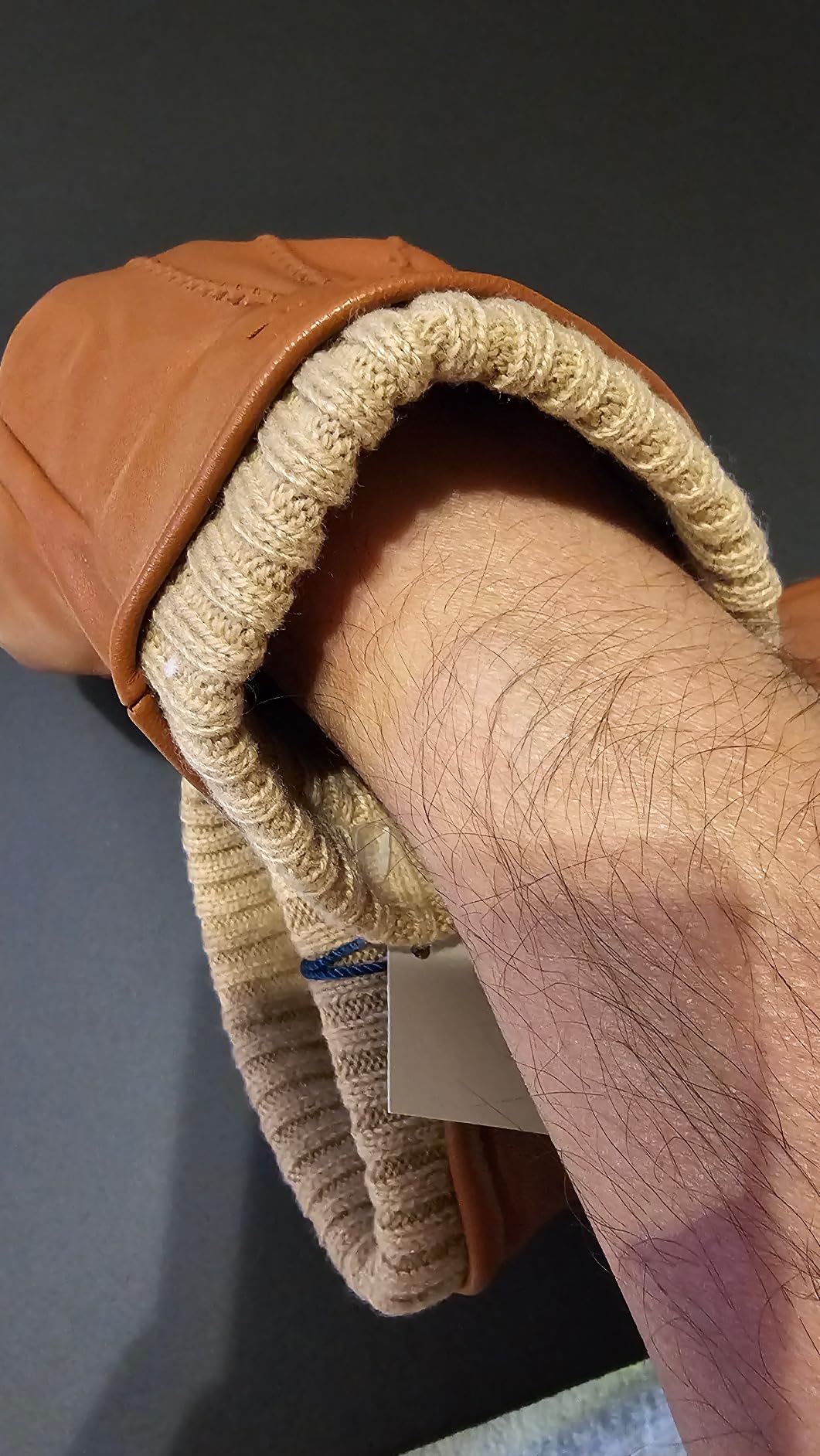 Cole Haan Men's Premium Leather Gloves With Touchscreen Thumb and Index Finger customer photo 1