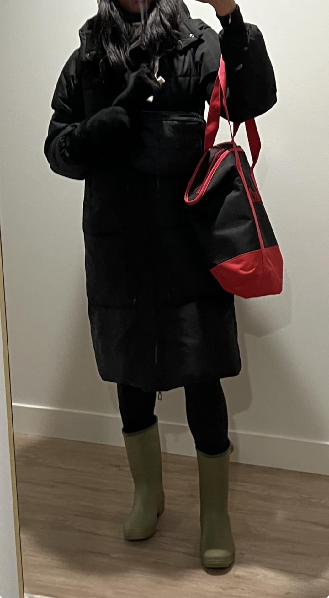 PUFFIT Long Puffer Jacket for Women,2025 Thickened Winter Coat Hooded with Deep Pockets, Ladies Warm Winter Jacket customer photo 1