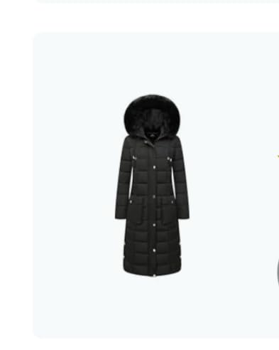 MOERDENG Women's Waterproof Long Winter Coat Thickened Down Alternative Jacket Warm Puffer Jacket Parka customer photo 1