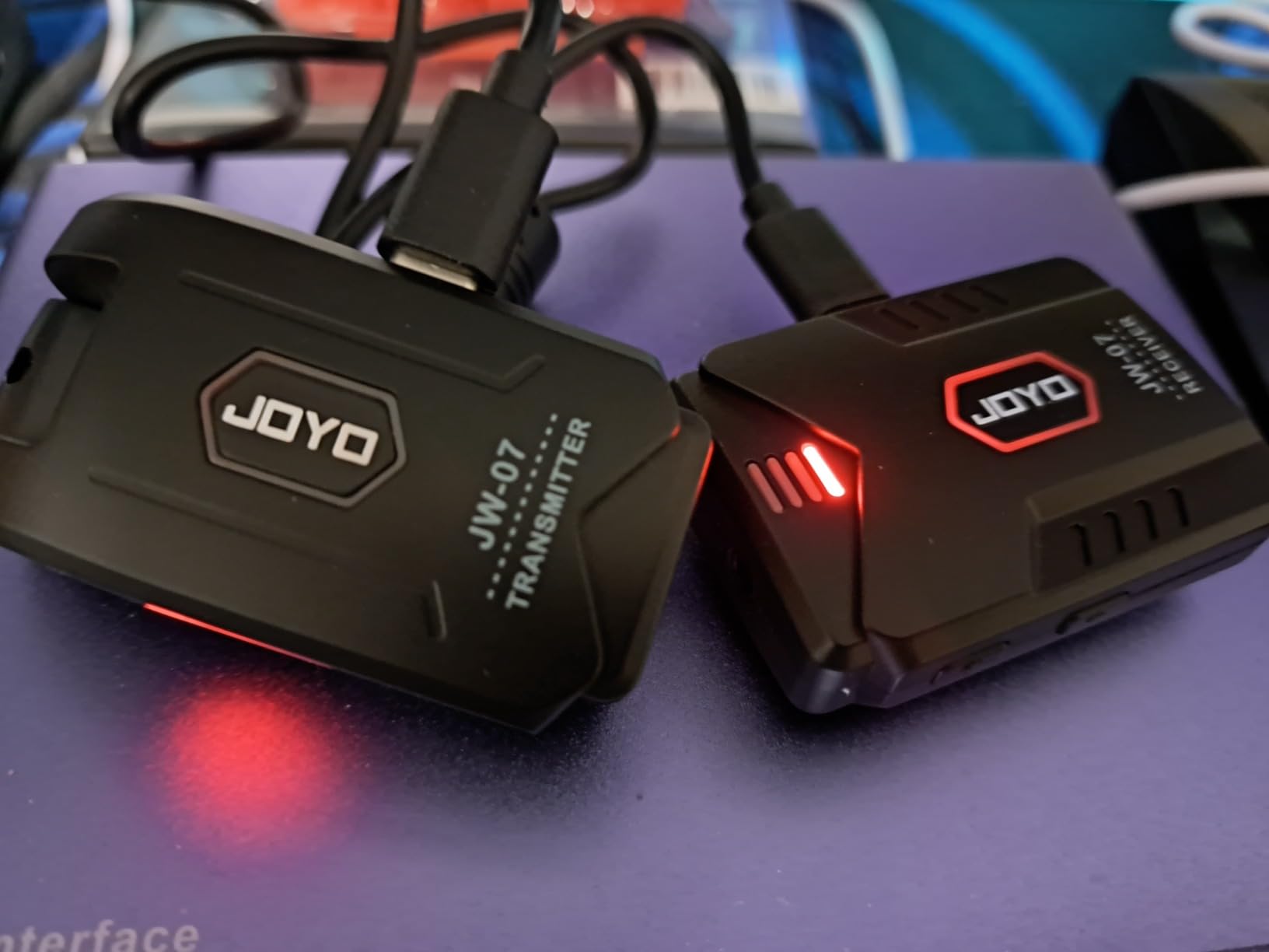 JOYO Wireless in Ear Monitor System 2.4G Wireless IEM System with Transmitter Clip on Receiver Automatic Pairing in-Ear Monitoring for Studio,Guitar,DJ,Live Performance (JW-07) customer photo 1