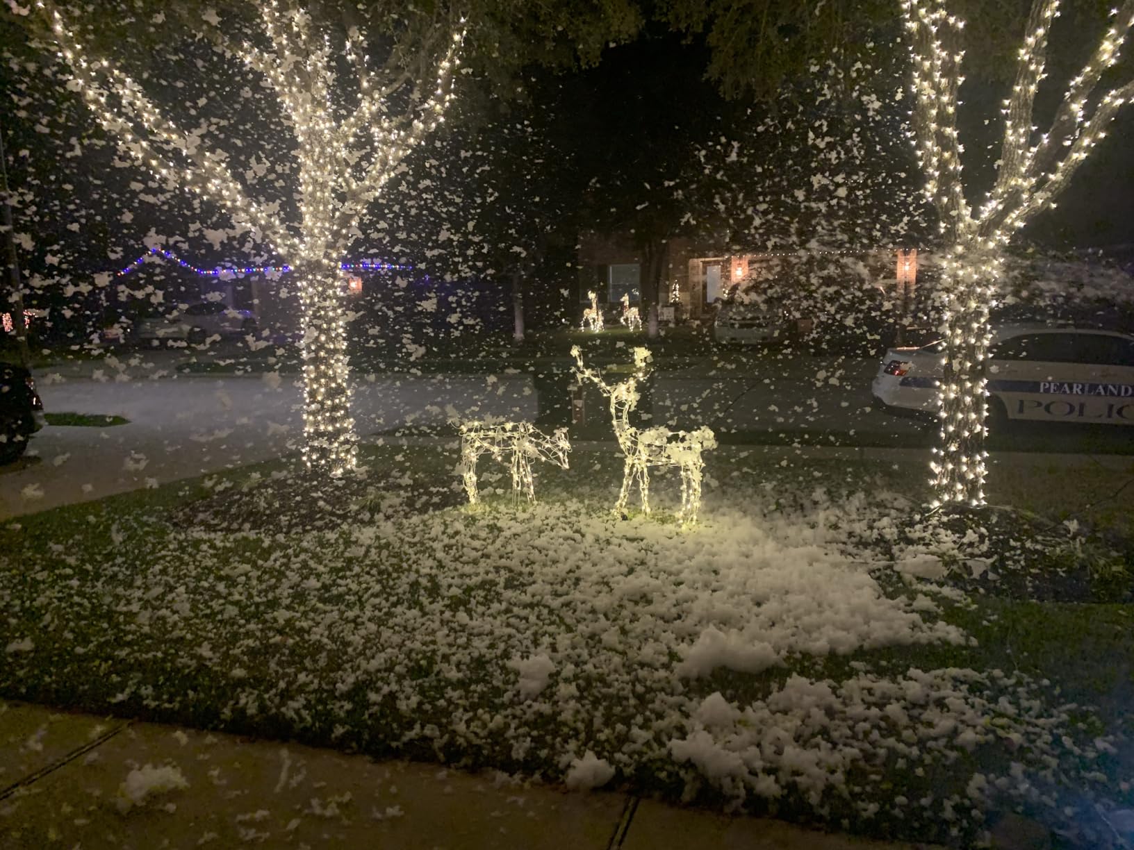 blessny High-capacity Snow Machine for Indoor Outdoor Christmas Party Stage | Wired Remote, Portable, 650W Low Consumption with Max 2000CFM Output, ETL Listed customer photo 2