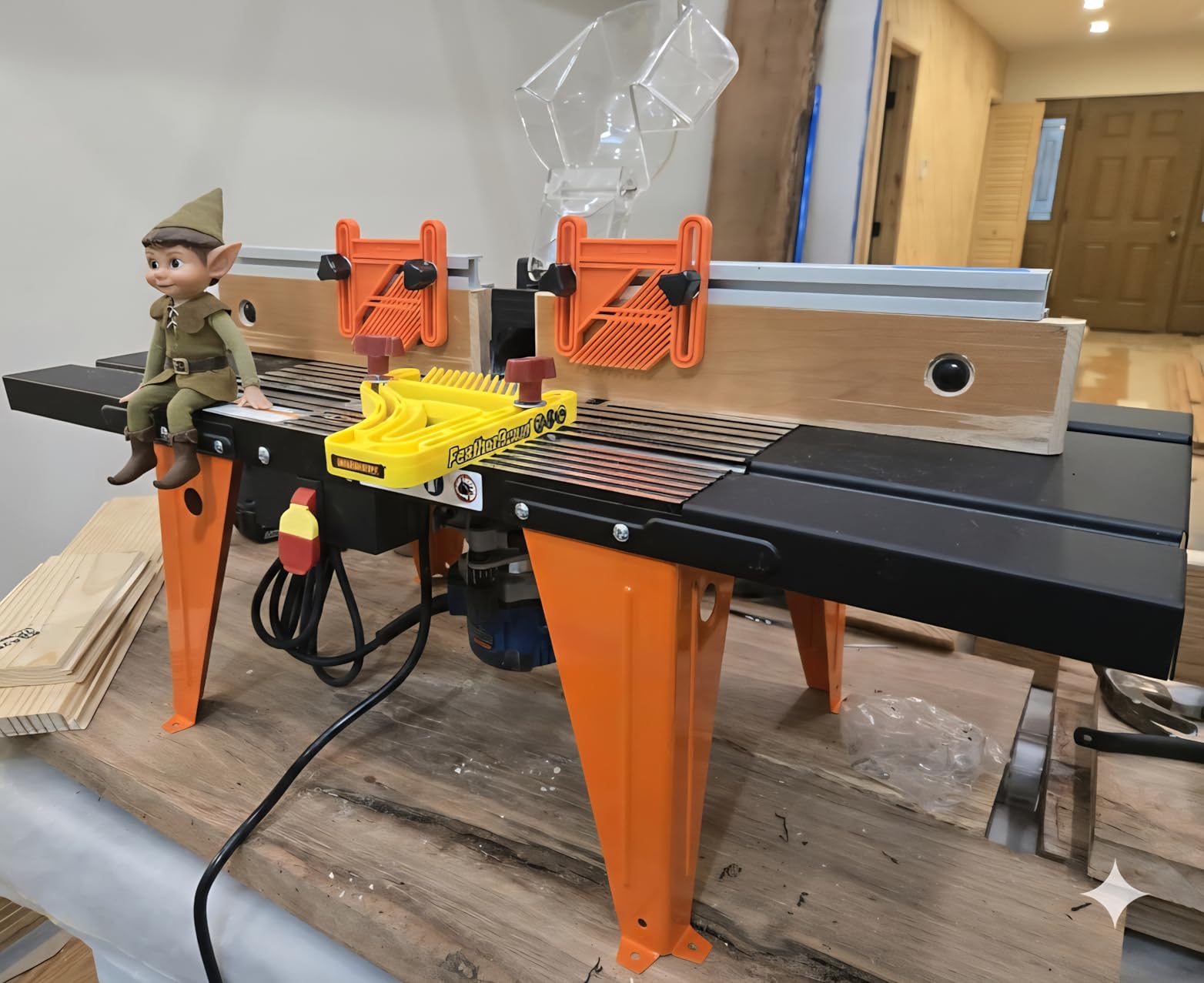 Universal Electric Benchtop Router Tables Wood Working Craftsman Tool customer photo 1